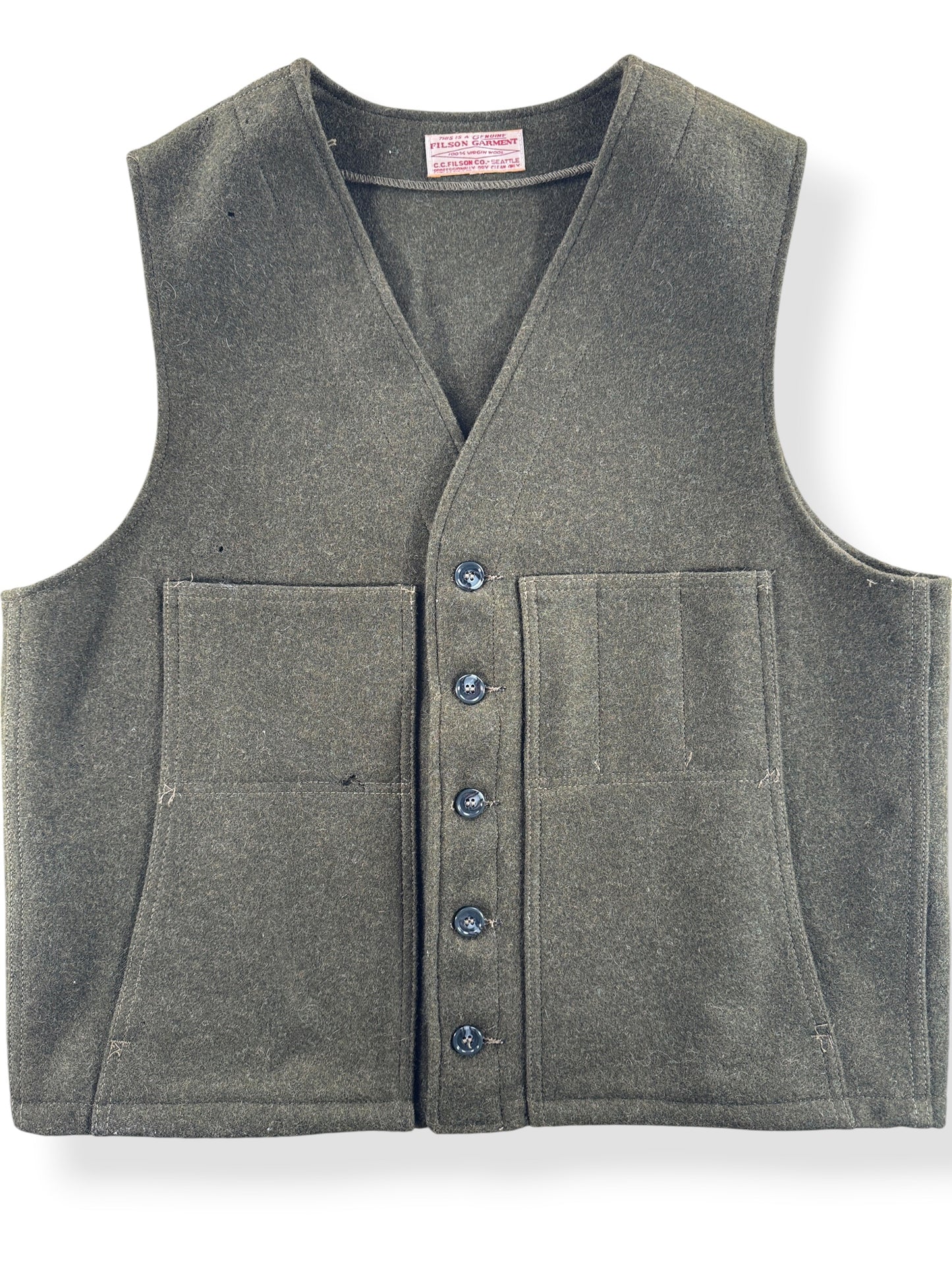 Filson Wool Mackinaw Vest SZ L