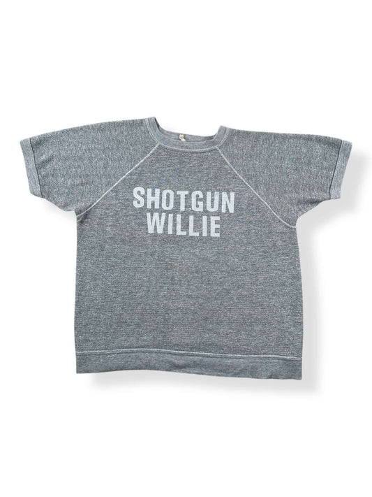 Front of Vintage Shotgun Willie Heather Grey Crewneck SZ L