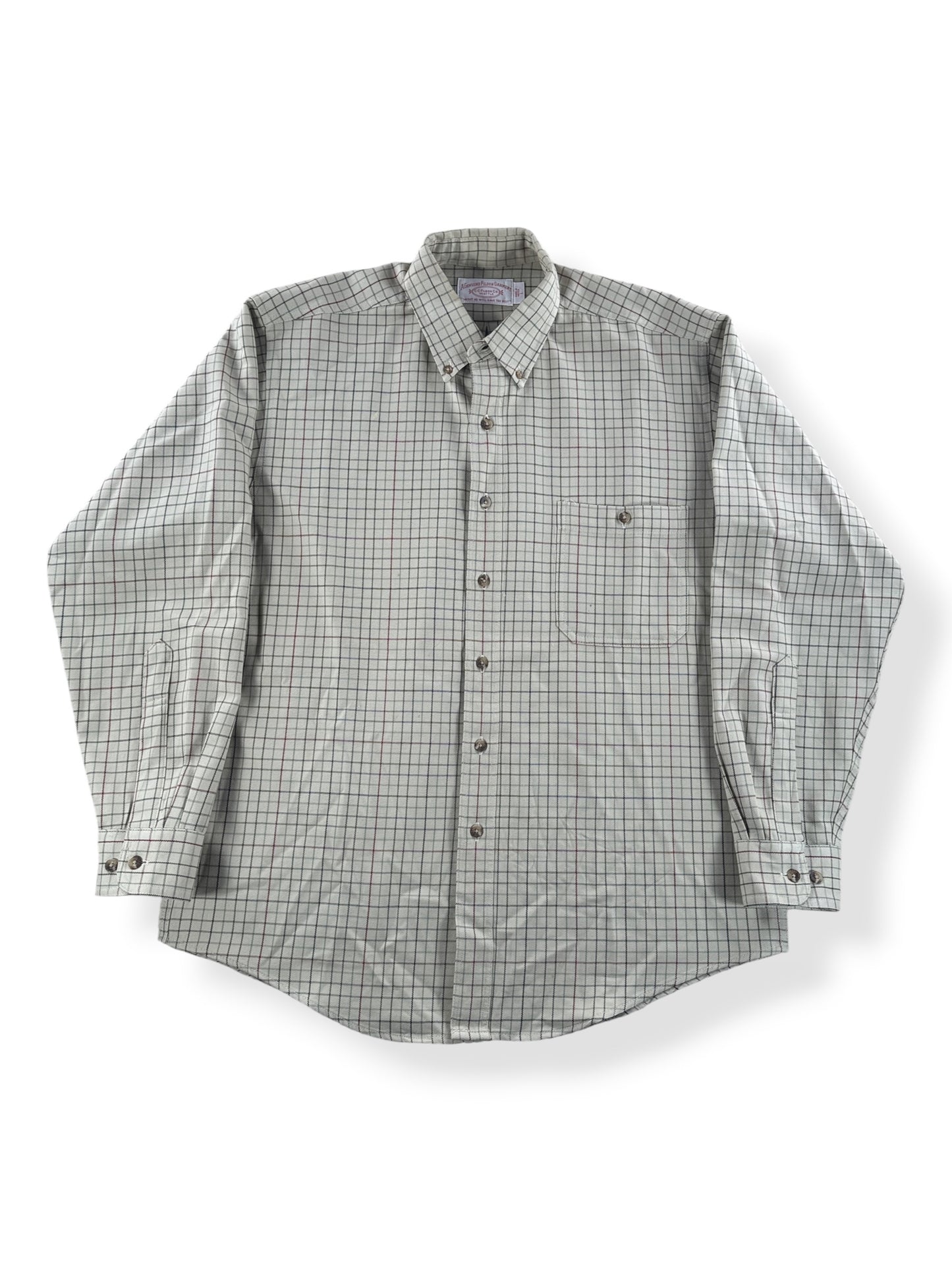 Front of Filson Plaid Wool Shirt SZ L