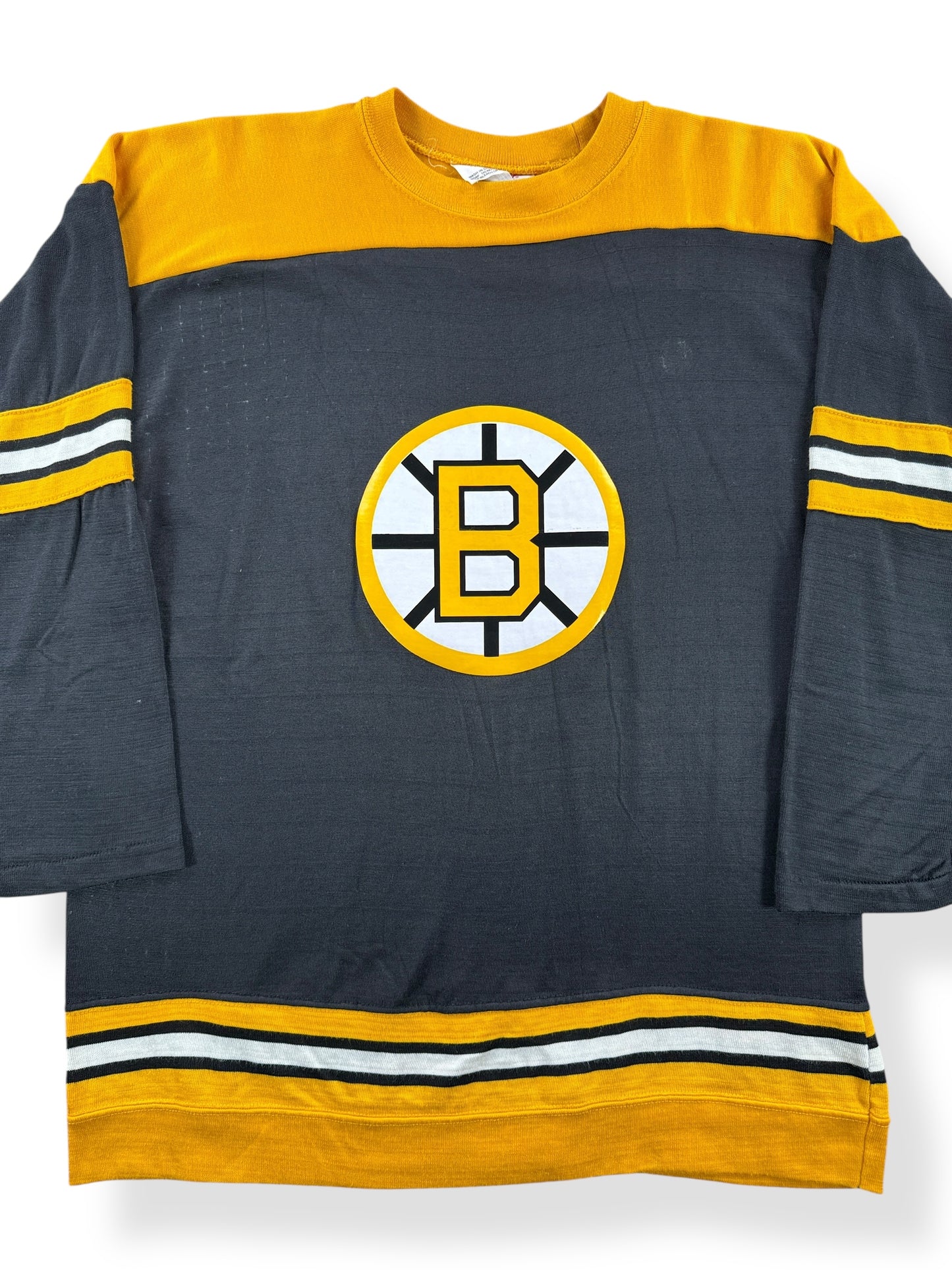 Vintage 70s Boston Bruins Durene Jersey SZ L