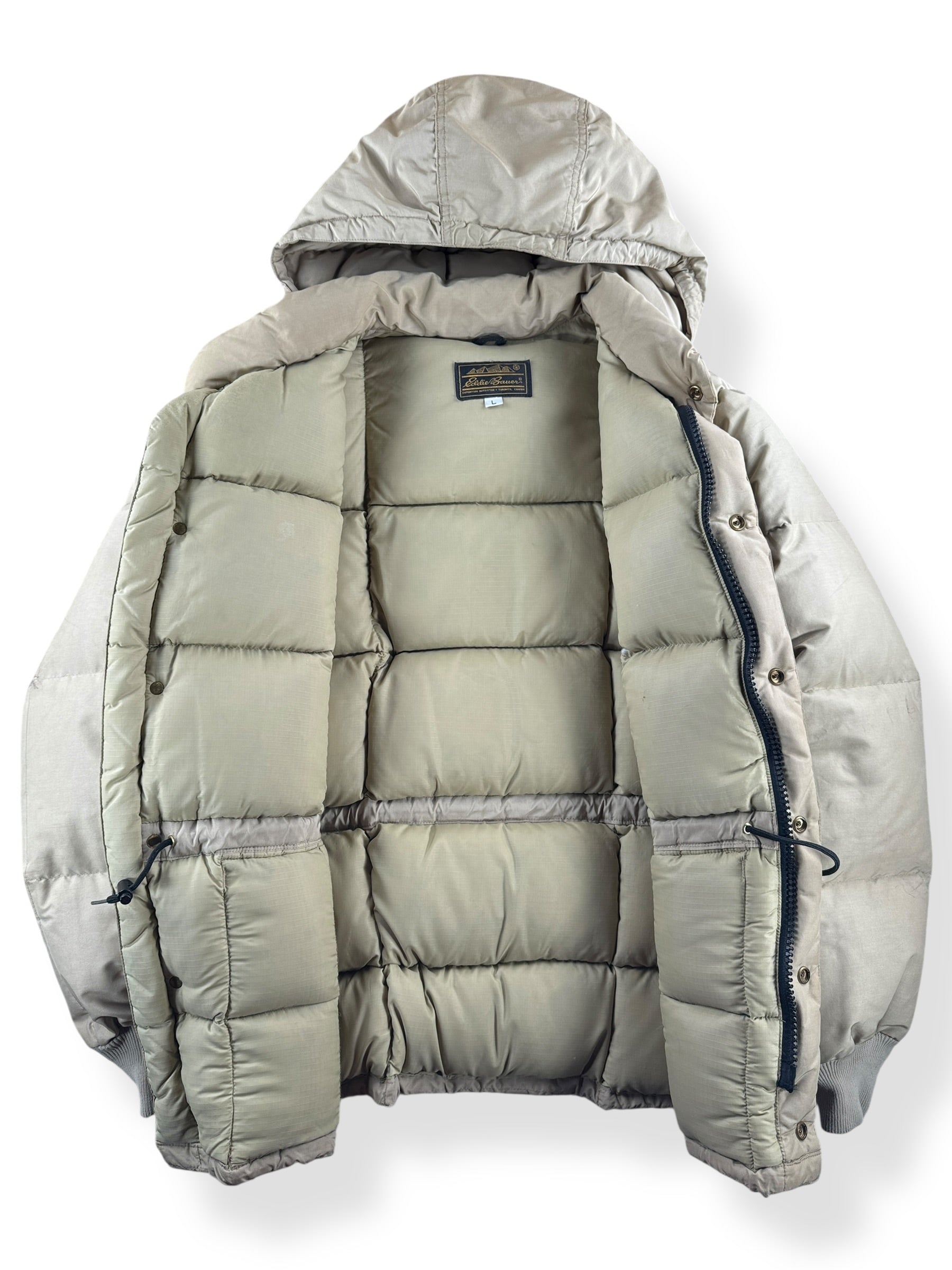 Inside of Vintage Eddie Bauer Down Jacket SZ L