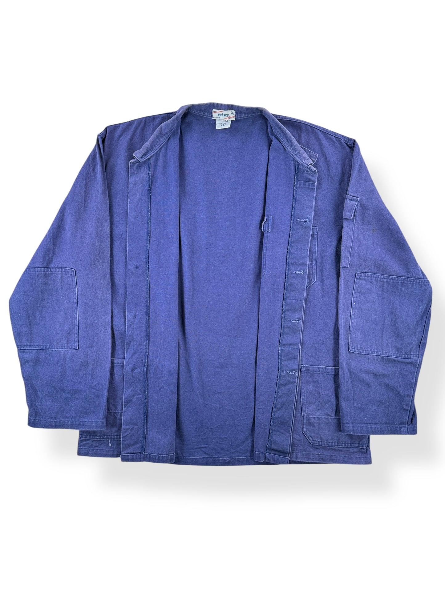 Inside of Vintage R&R Workwear French Chore Coat SZ L