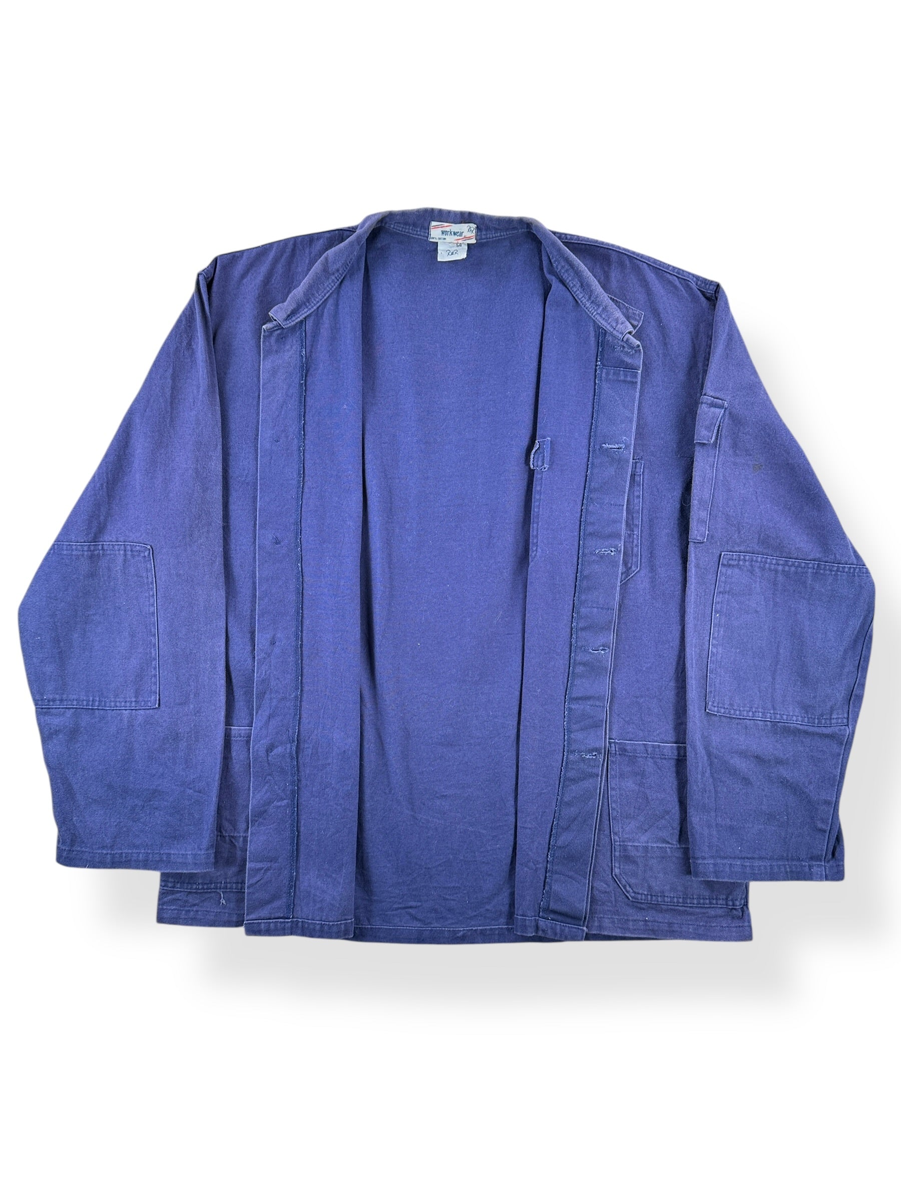 Inside of Vintage R&R Workwear French Chore Coat SZ L
