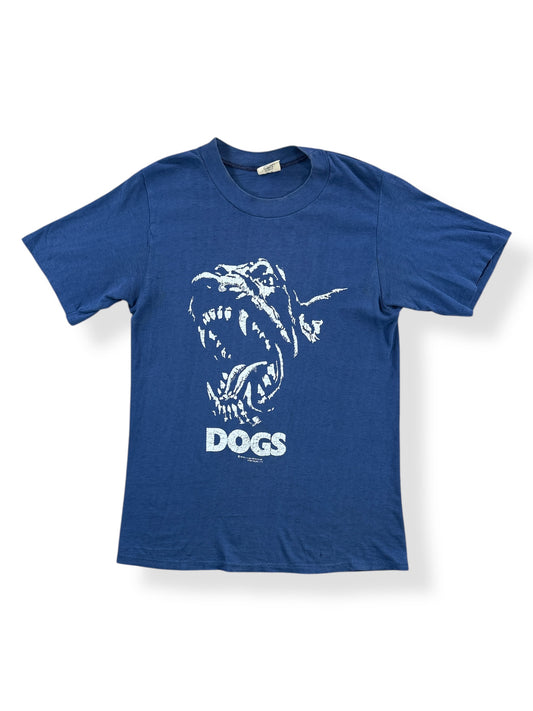 Front of Vintage 70s Horror Movie DOGS Tee SZ S