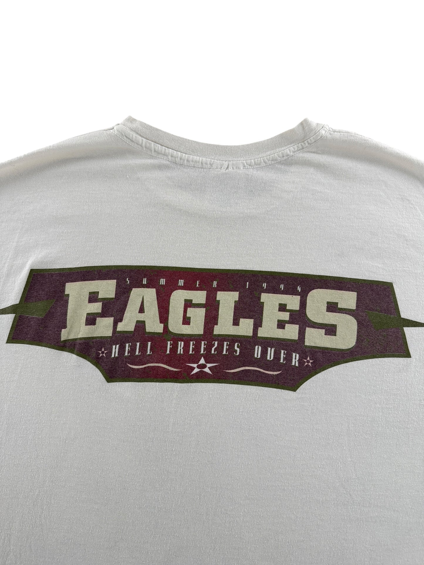 Back Graphic of Vintage Eagles Hell Freezes Over Tee SZ XXL (Fits XL)