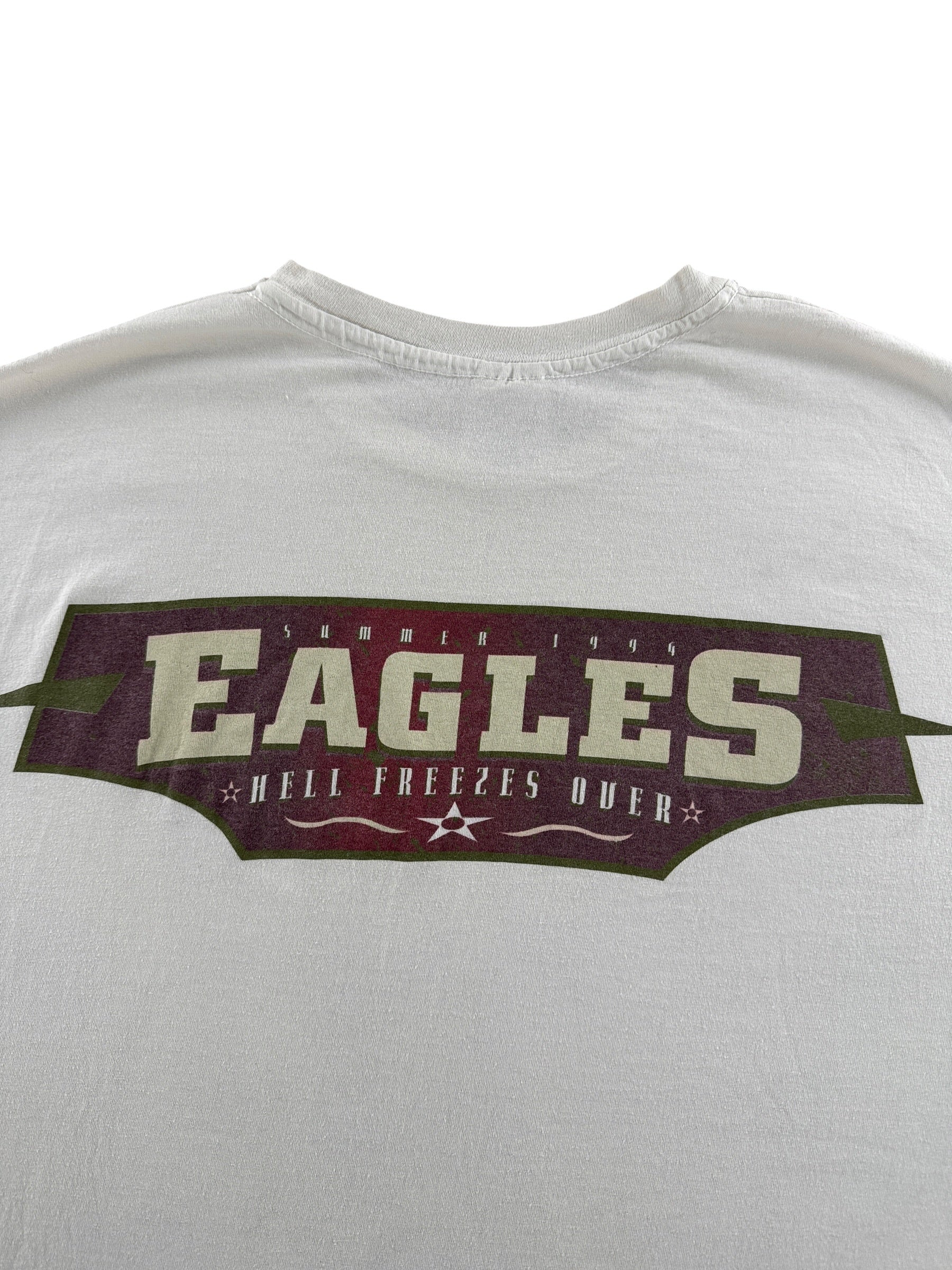 Back Graphic of Vintage Eagles Hell Freezes Over Tee SZ XXL (Fits XL)