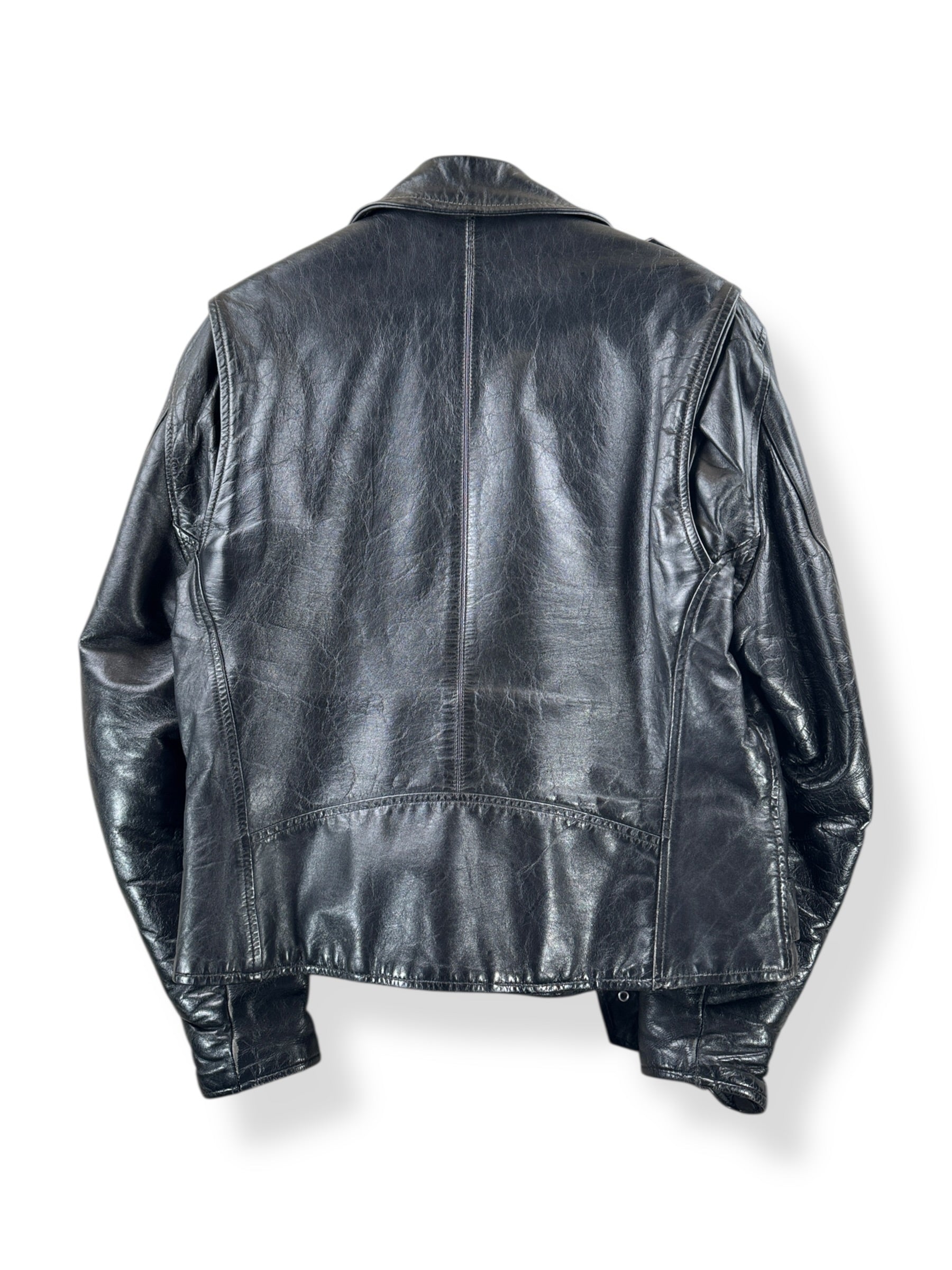 Back of Vintage Fidelity Leathers Biker Jacket SZ 42