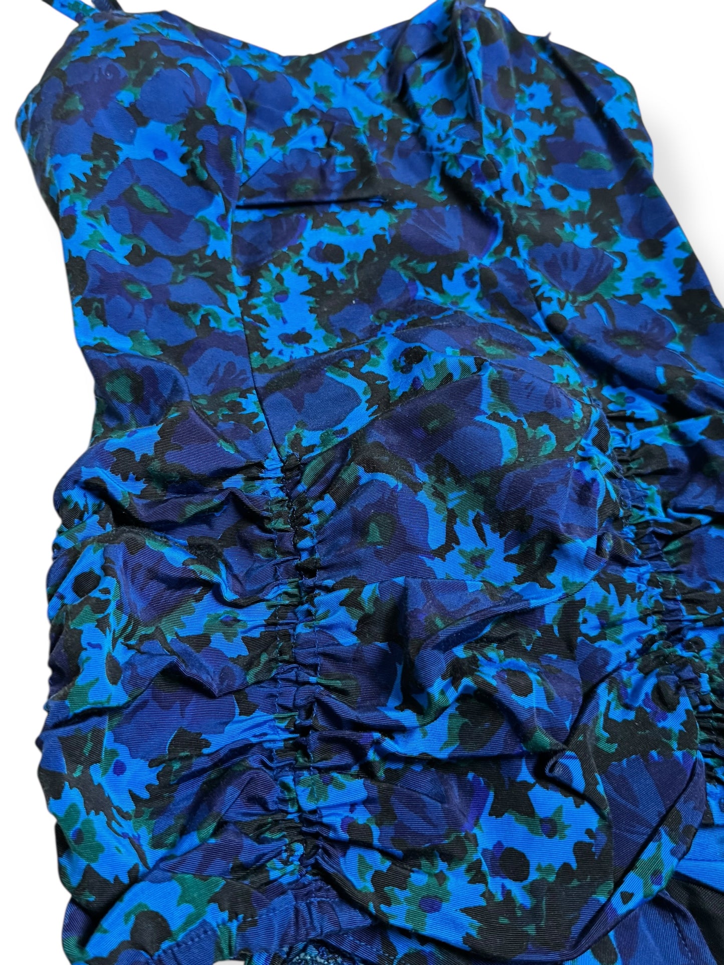 Rouching of 1950s Miracle Length by Alix Bathing Suit L