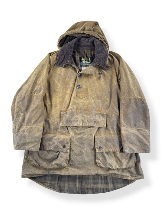 Front of Vintage Barbour Longshoreman Oilcloth Anorak SZ L