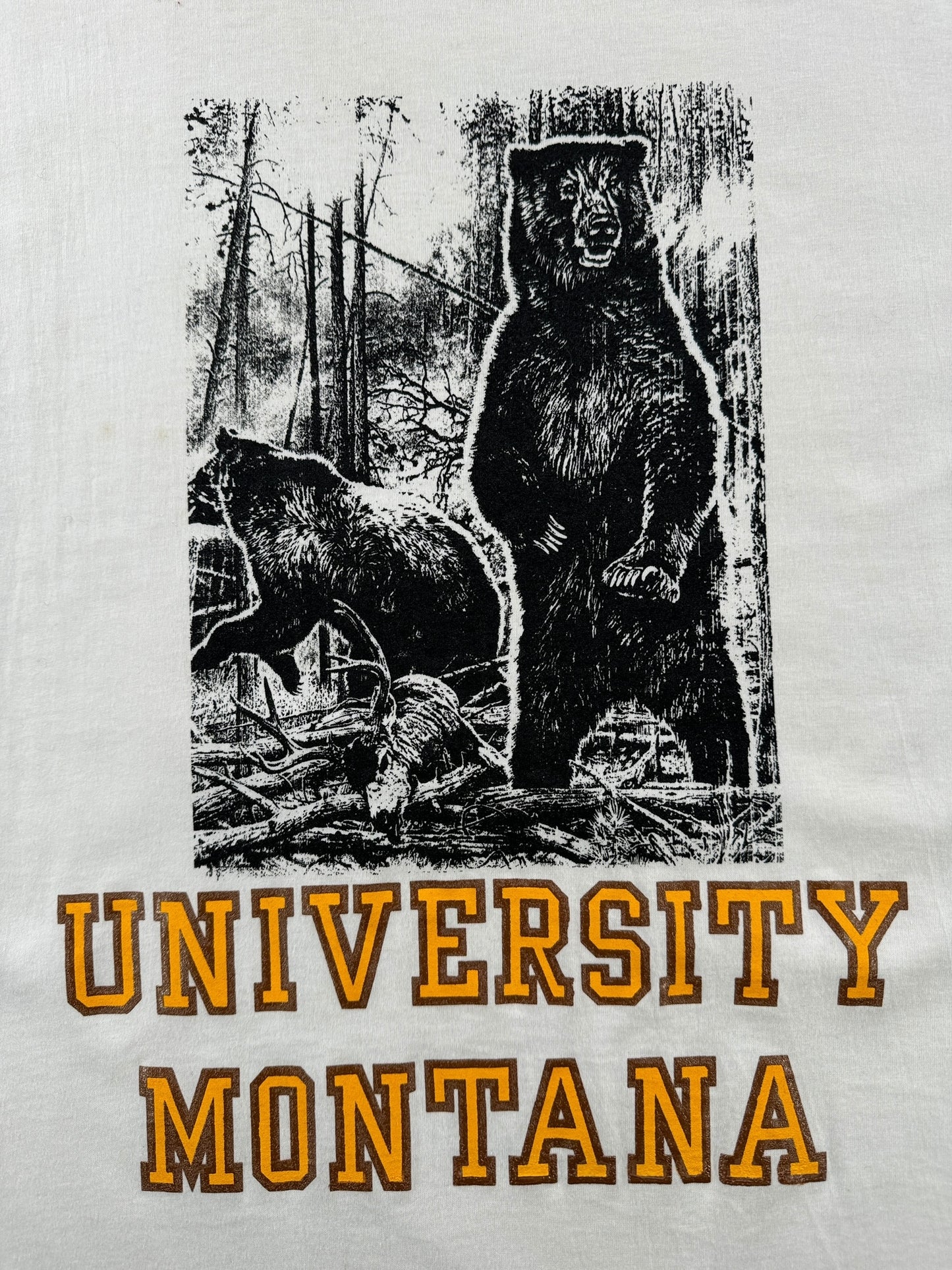 Graphic of Vintage University Montana Bears Tee SZ XL