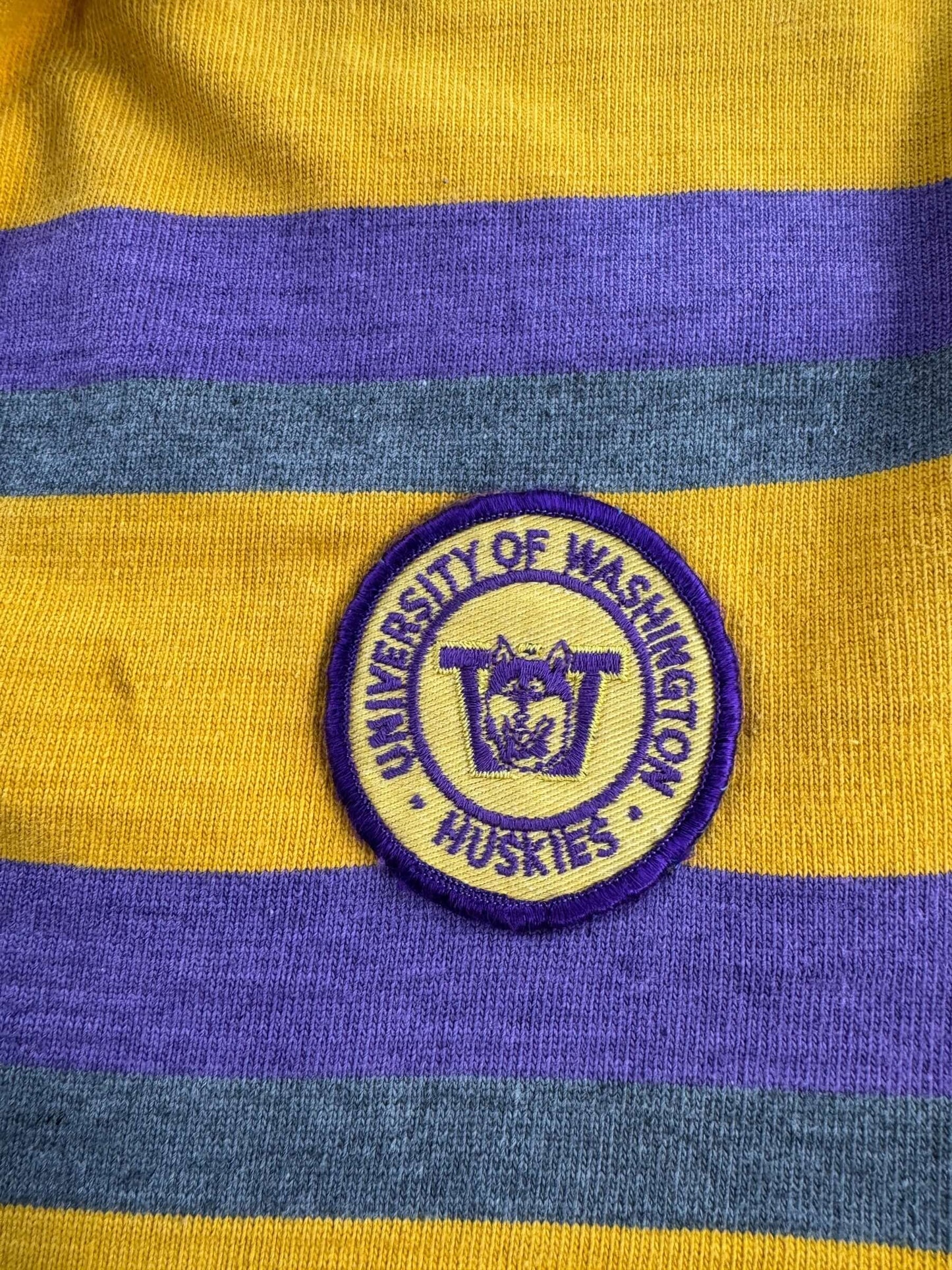 Patch on Vintage Huskies Rugby Shirt SZ L