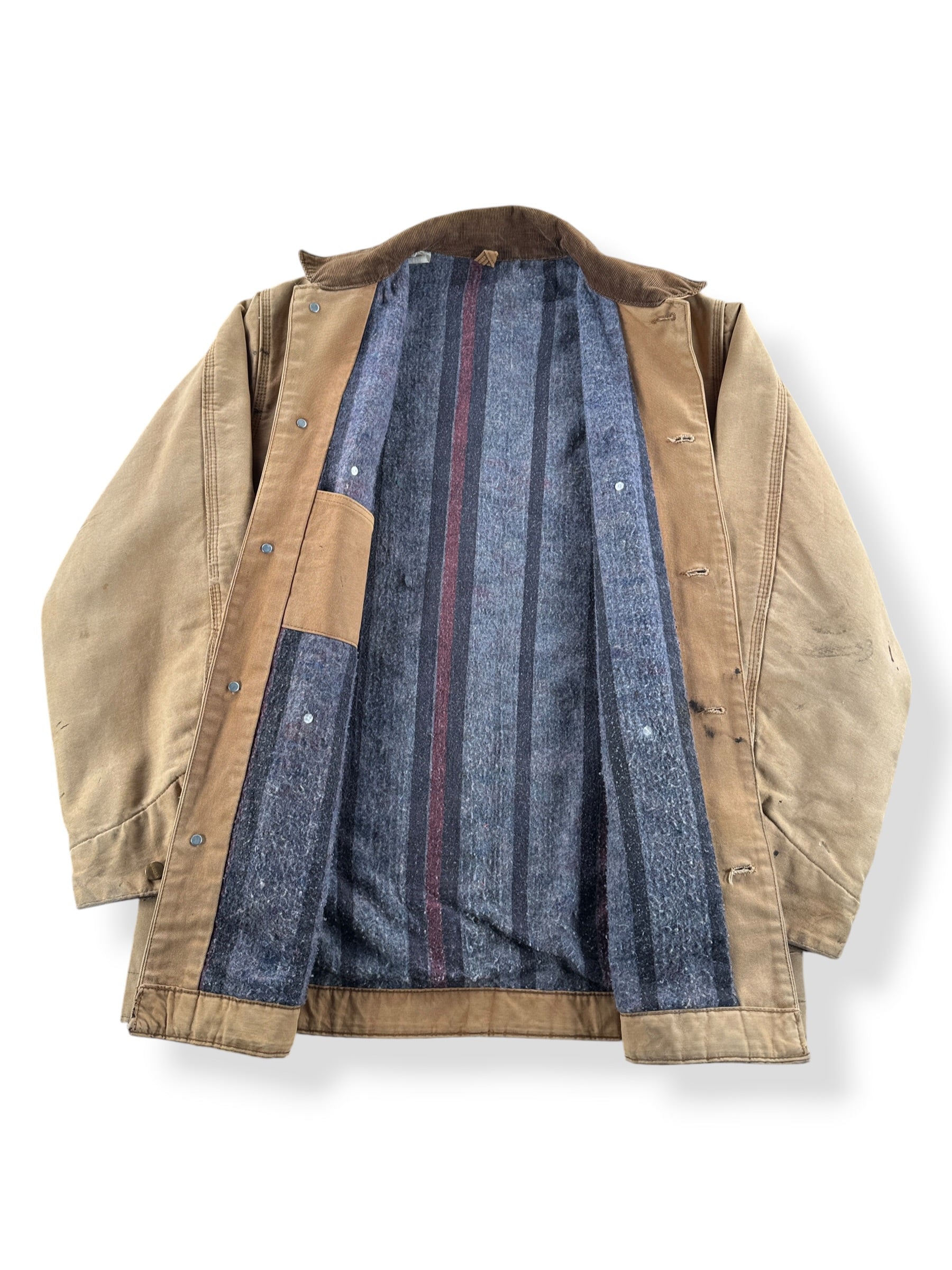 Inside of Vintage 70s Carhartt Chore Coat SZ 44