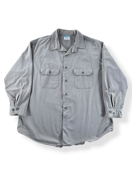Front of Vintage Grey Big Mac Work Shirt SZ XL