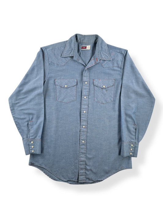 Front of Vintage Big Mac Pearlsnap Shirt SZ L Tall