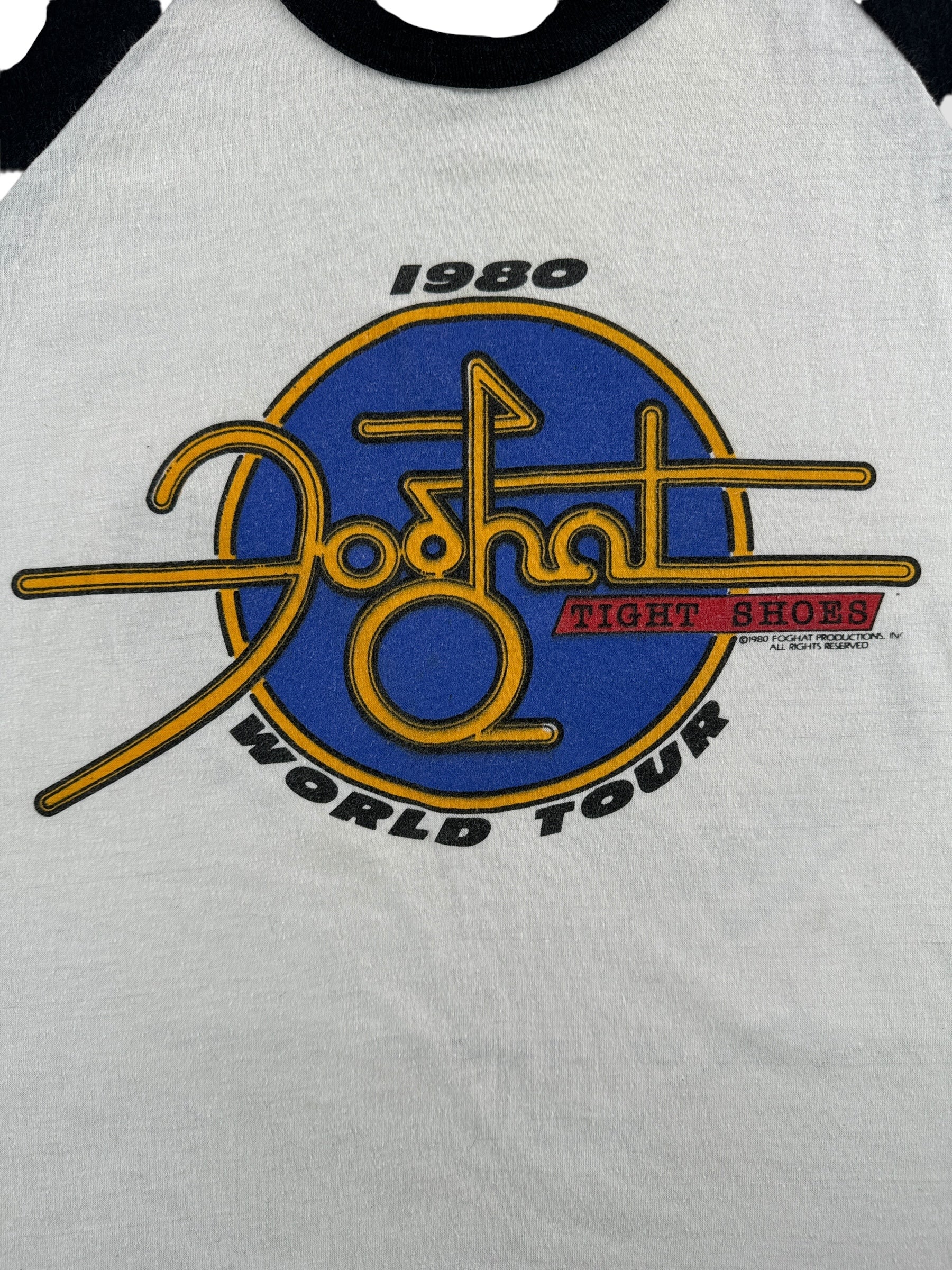 Front Graphic of Vintage '80 Fog Hat Raglan Tee SZ M