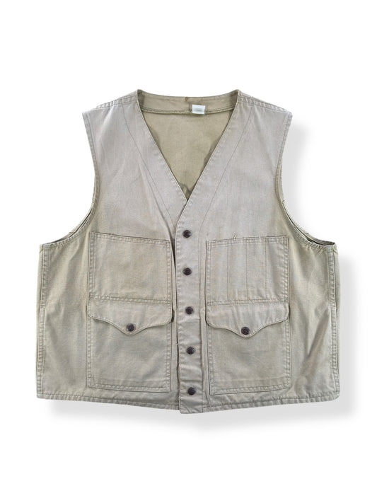 Front of Vintage Filson Style 8 Dry Tin Vest SZ 44