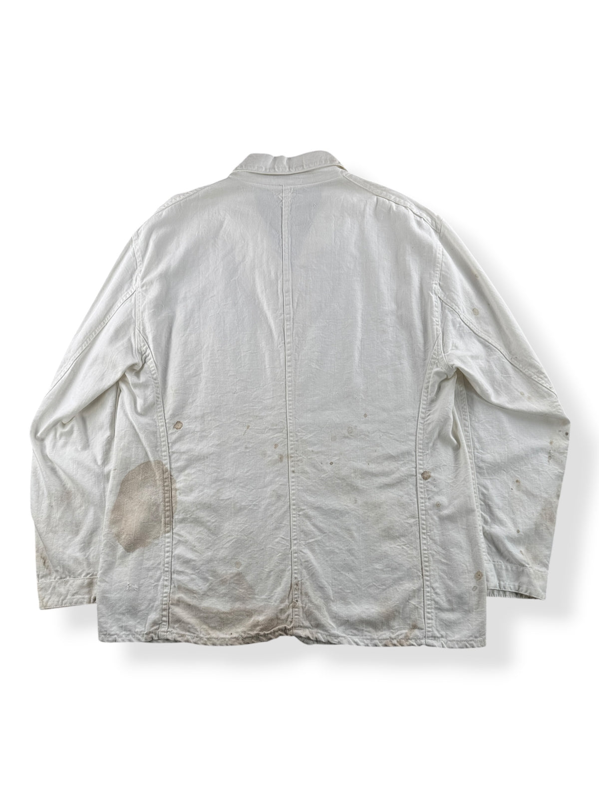 Back of Vintage Standard Linen Co Shop Coat SZ 46