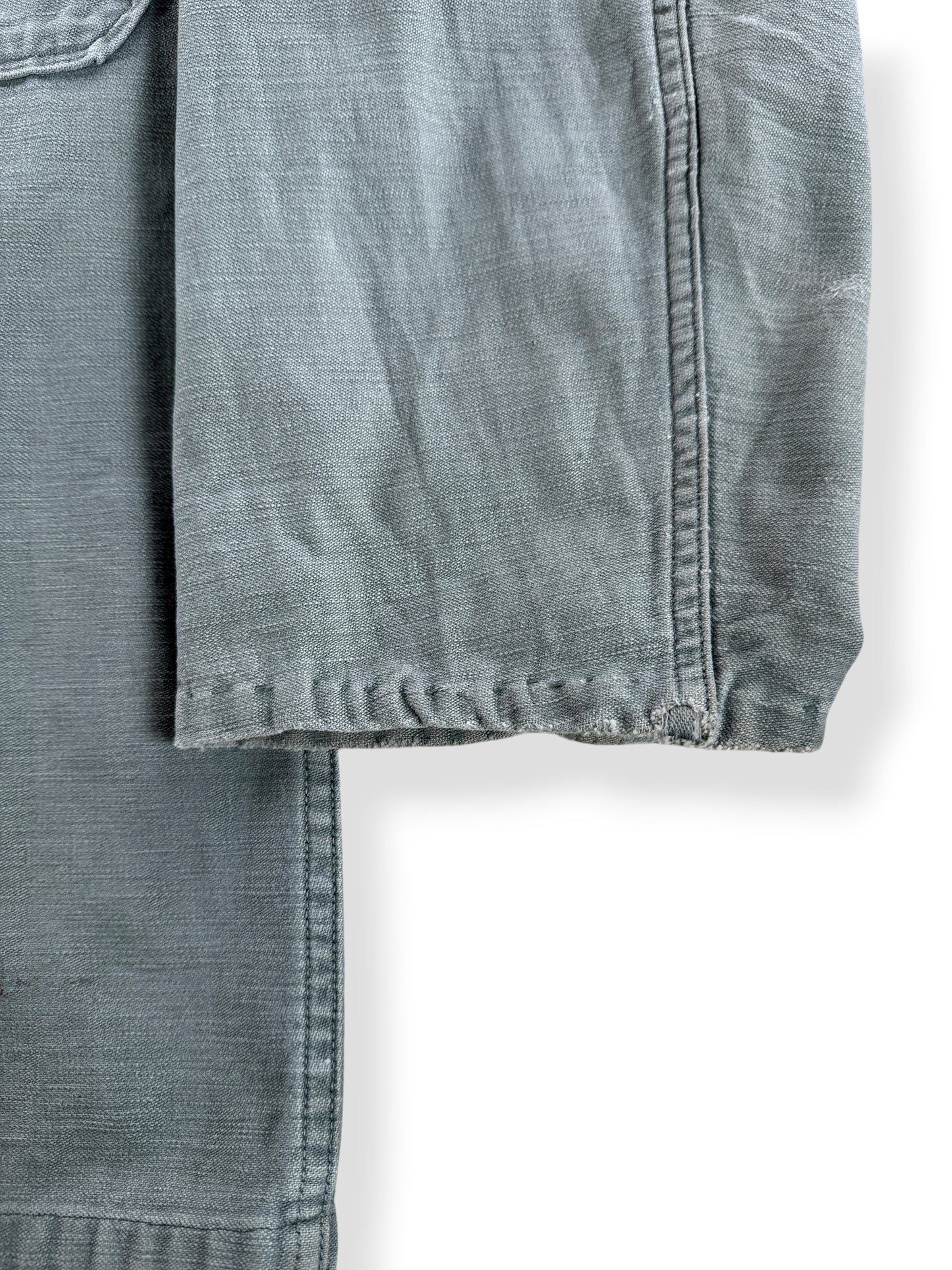 Altered Sleeve on Vintage Military Field Shirt SZ S/M
