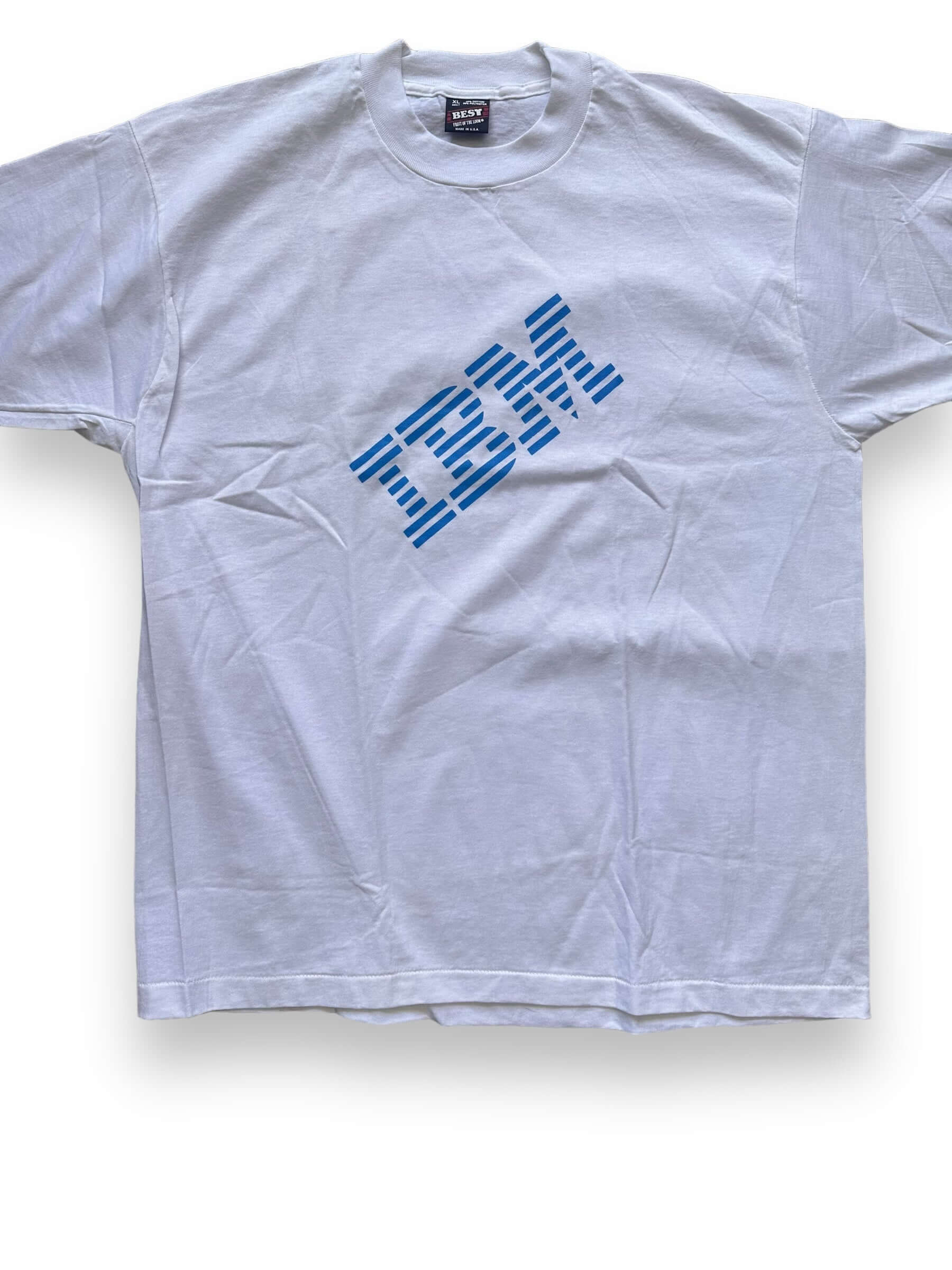 Front Detail on Vintage NOS IBM T-Shirt SZ XL