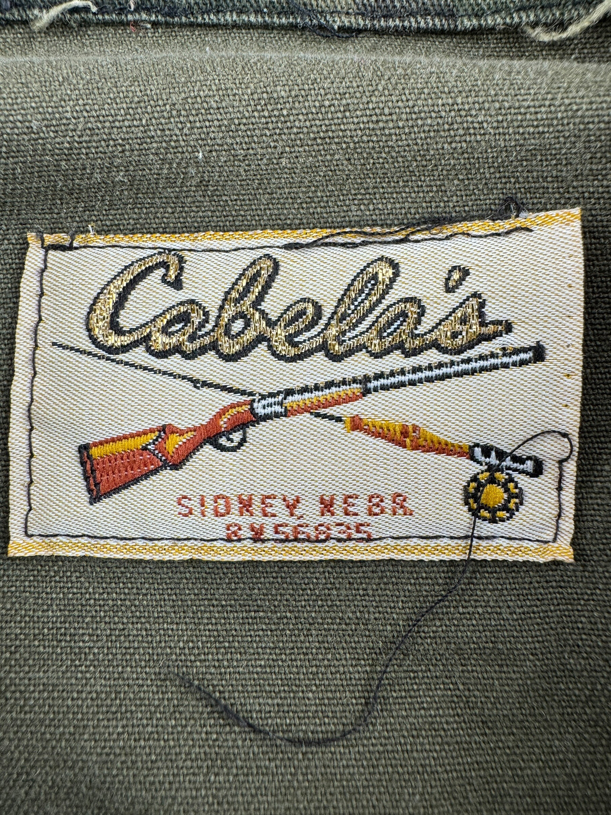 Tag on Vintage Cabella's Camo Chore Coat SZ XXL