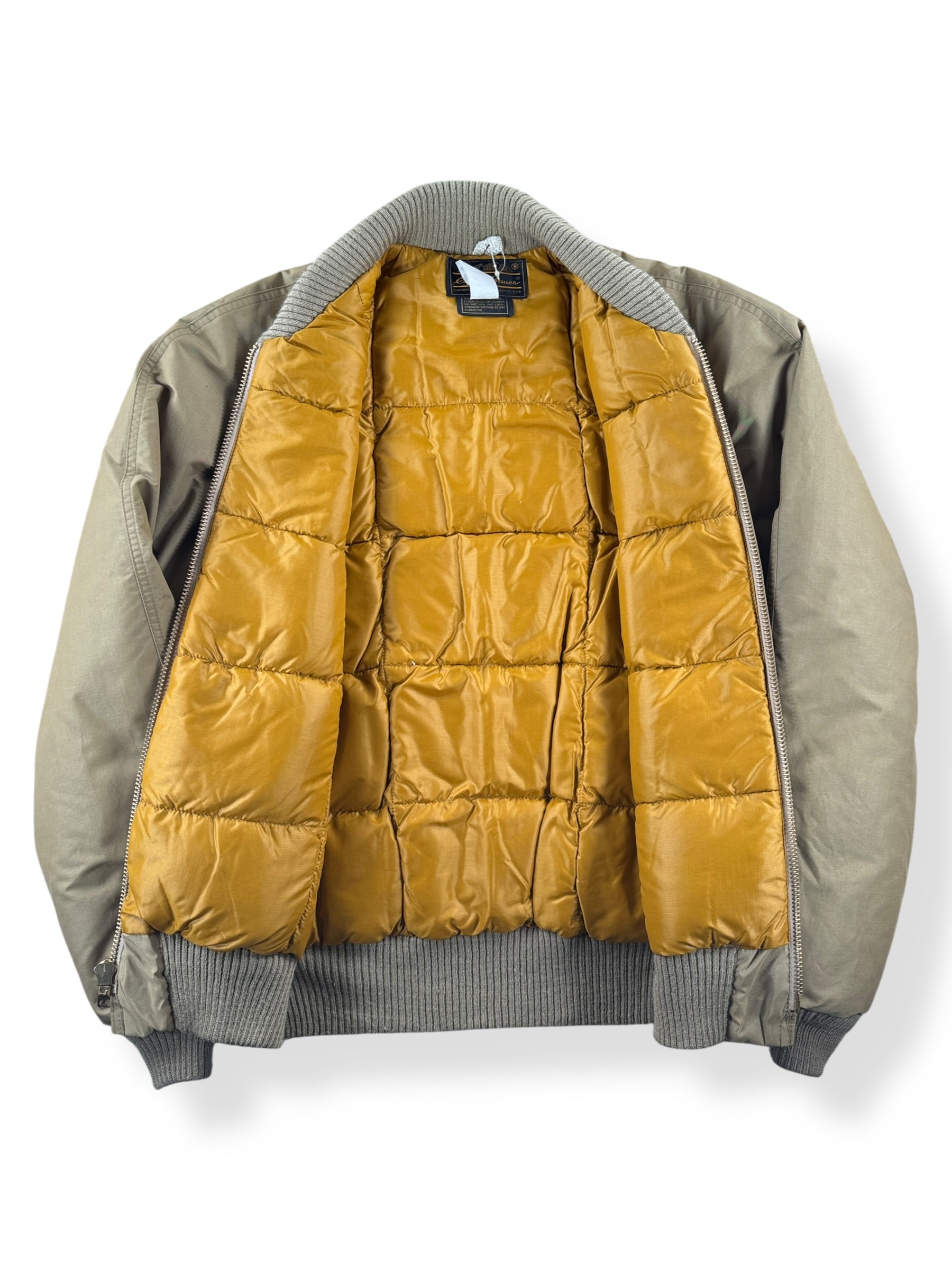 Inside of Vintage 70s Eddie Bauer Bomber Jacket SZ L