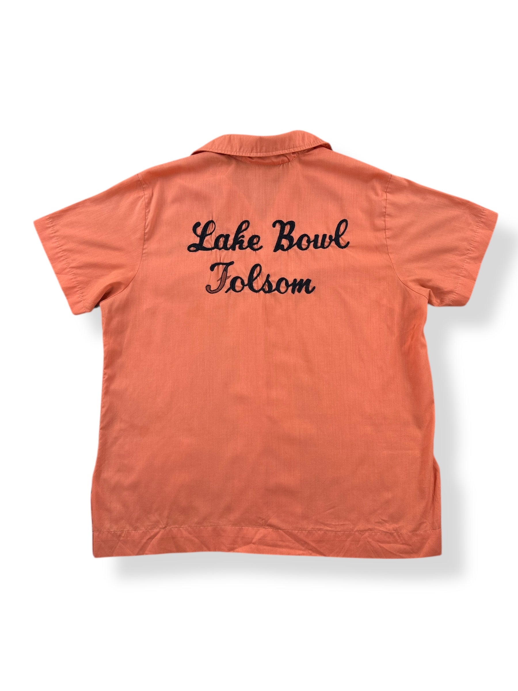 Back of Vintage Karen Lake Bowl Bowling Shirt SZ 40