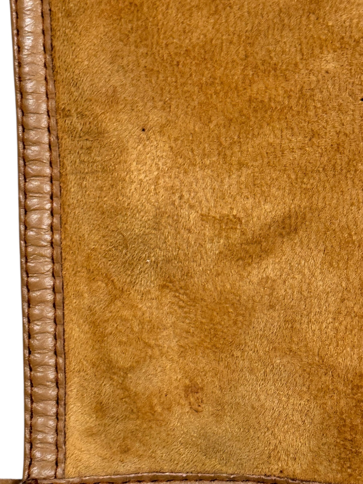 Discoloration of 1970s Aleksander Suede Shearling Coat M