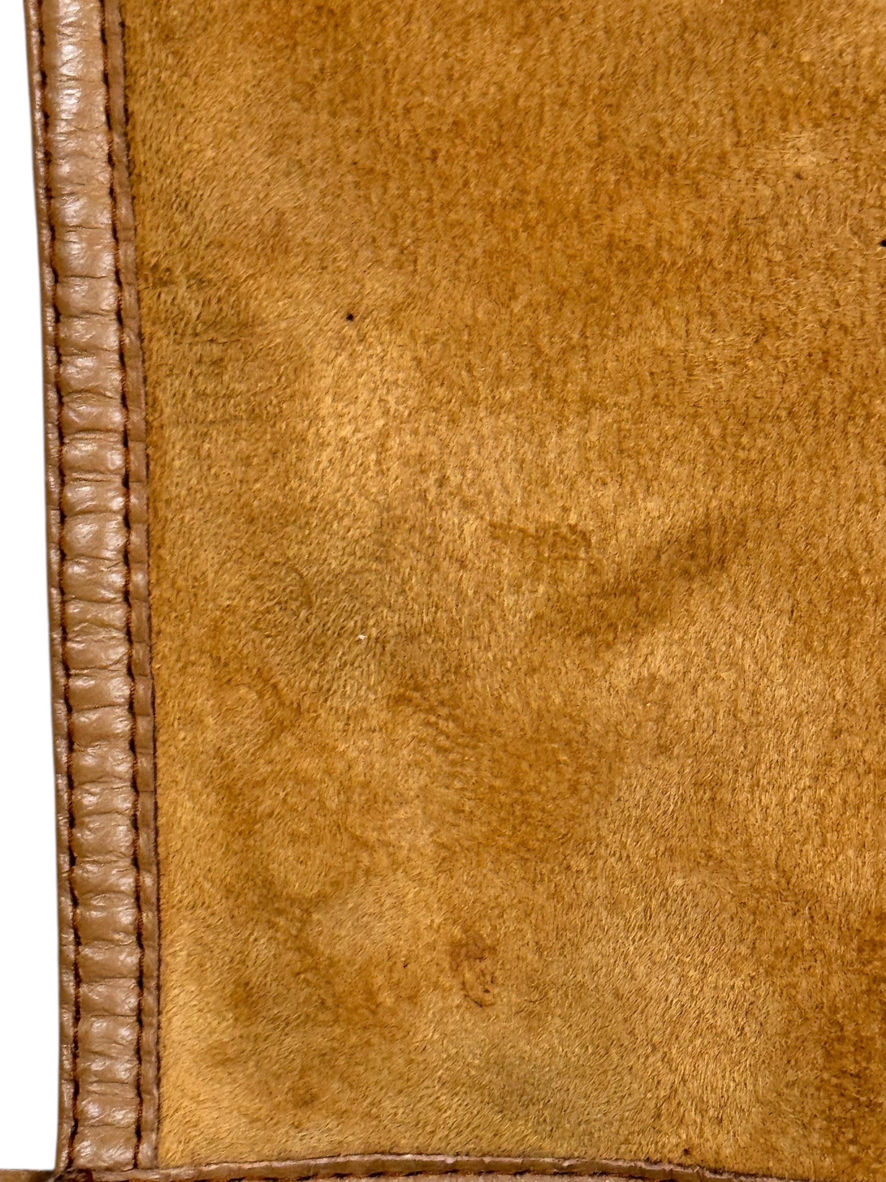 Discoloration of 1970s Aleksander Suede Shearling Coat M