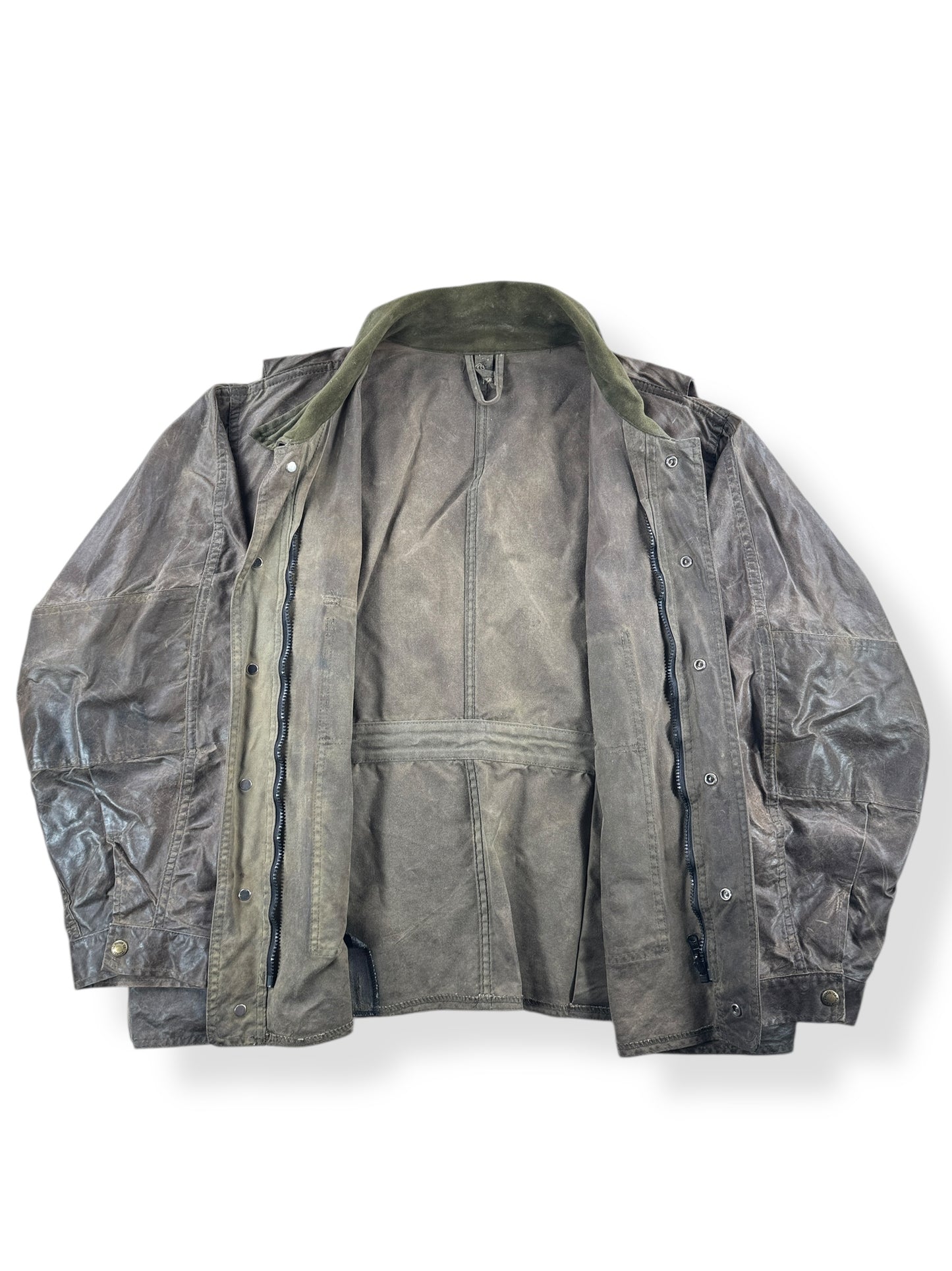 Inside of Vintage Filson Waxed Tin Cloth Jacket SZ XXXL