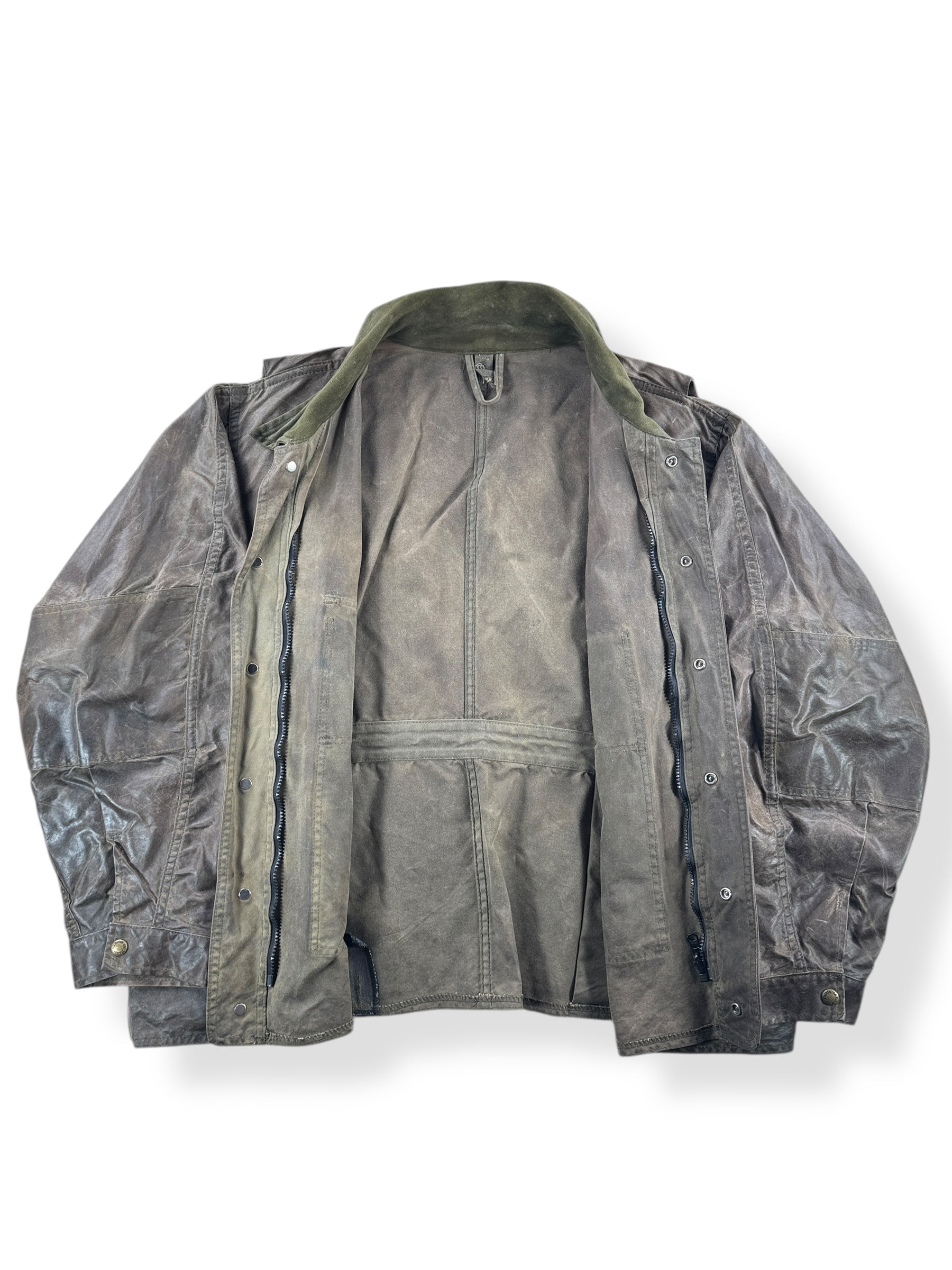 Inside of Vintage Filson Waxed Tin Cloth Jacket SZ XXXL