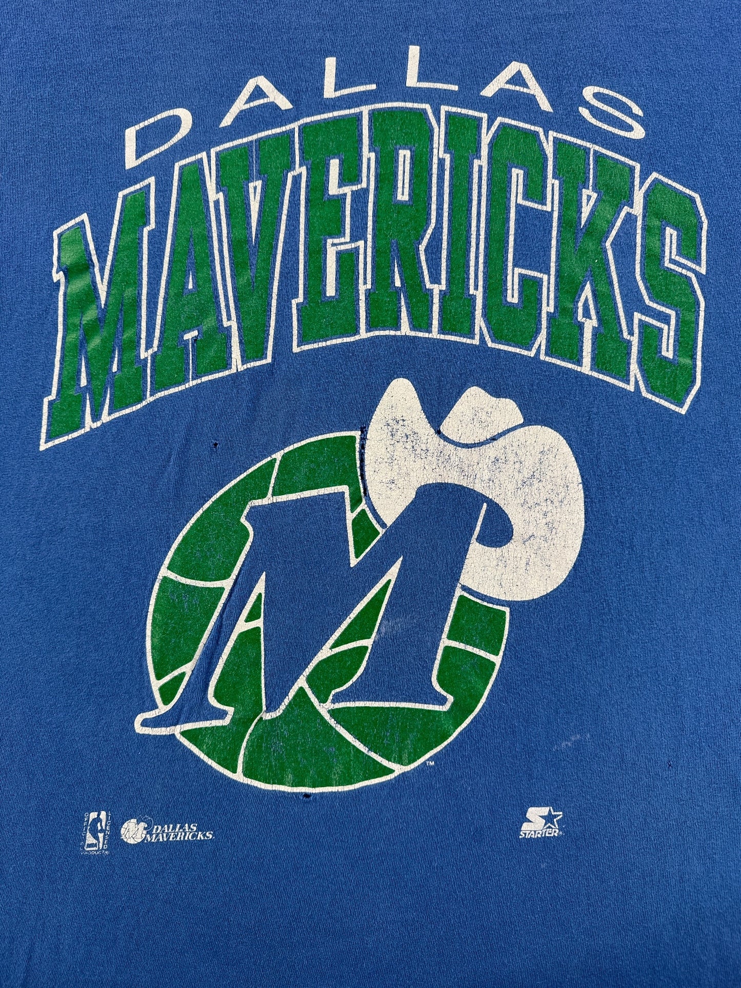 Graphic of Vintage Dallas Mavericks Tee SZ L