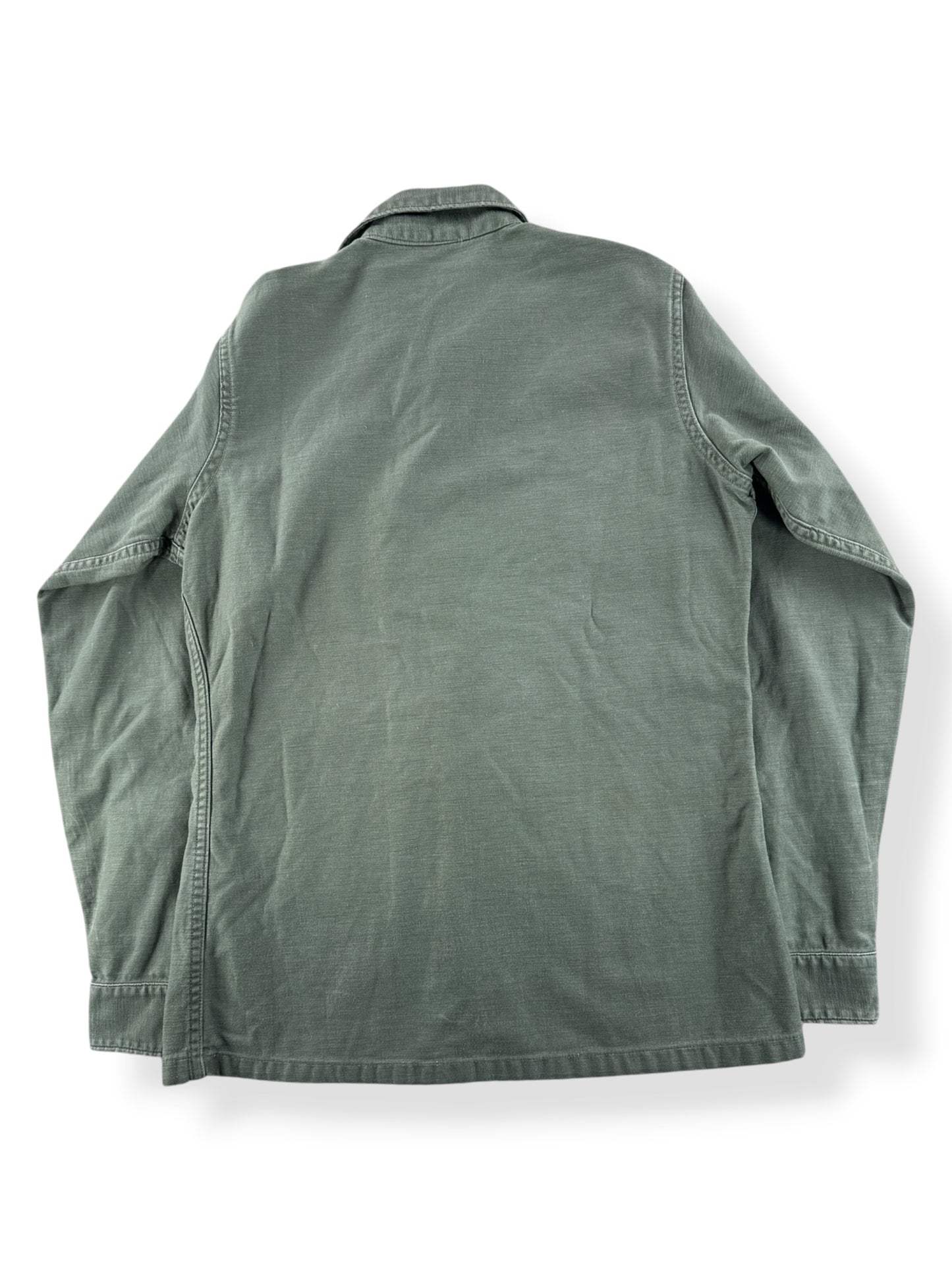 Back of Vintage Vietnam Era OG-107 Shirt SZ S