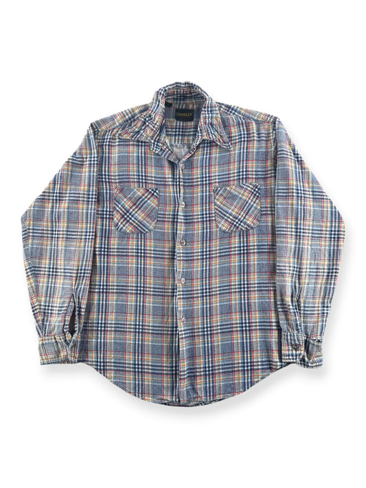 Front of Vintage Chandler Printed Cotton Flannel SZ L