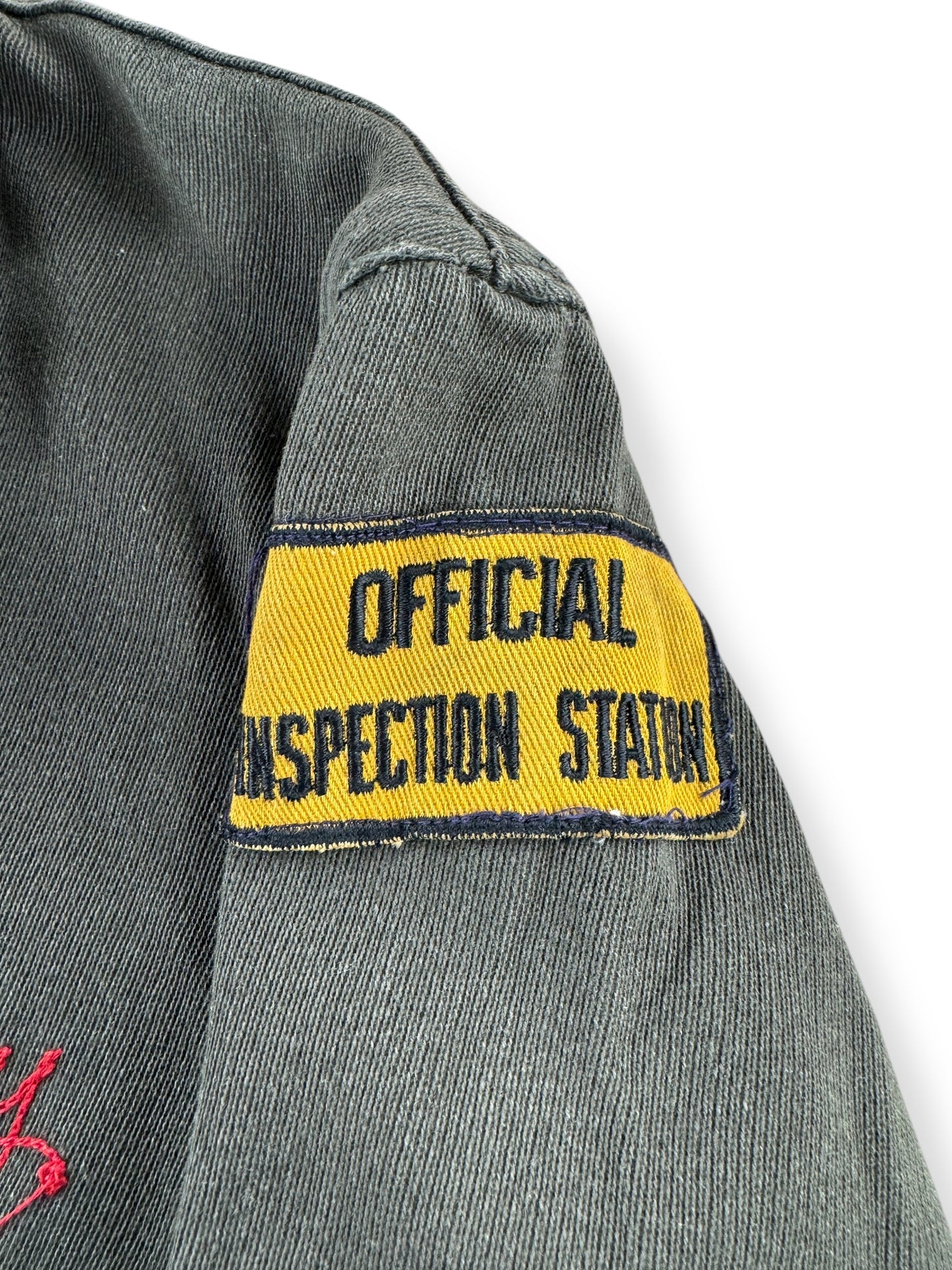 Patch on Vintage Shell Service Station Jacket SZ 38