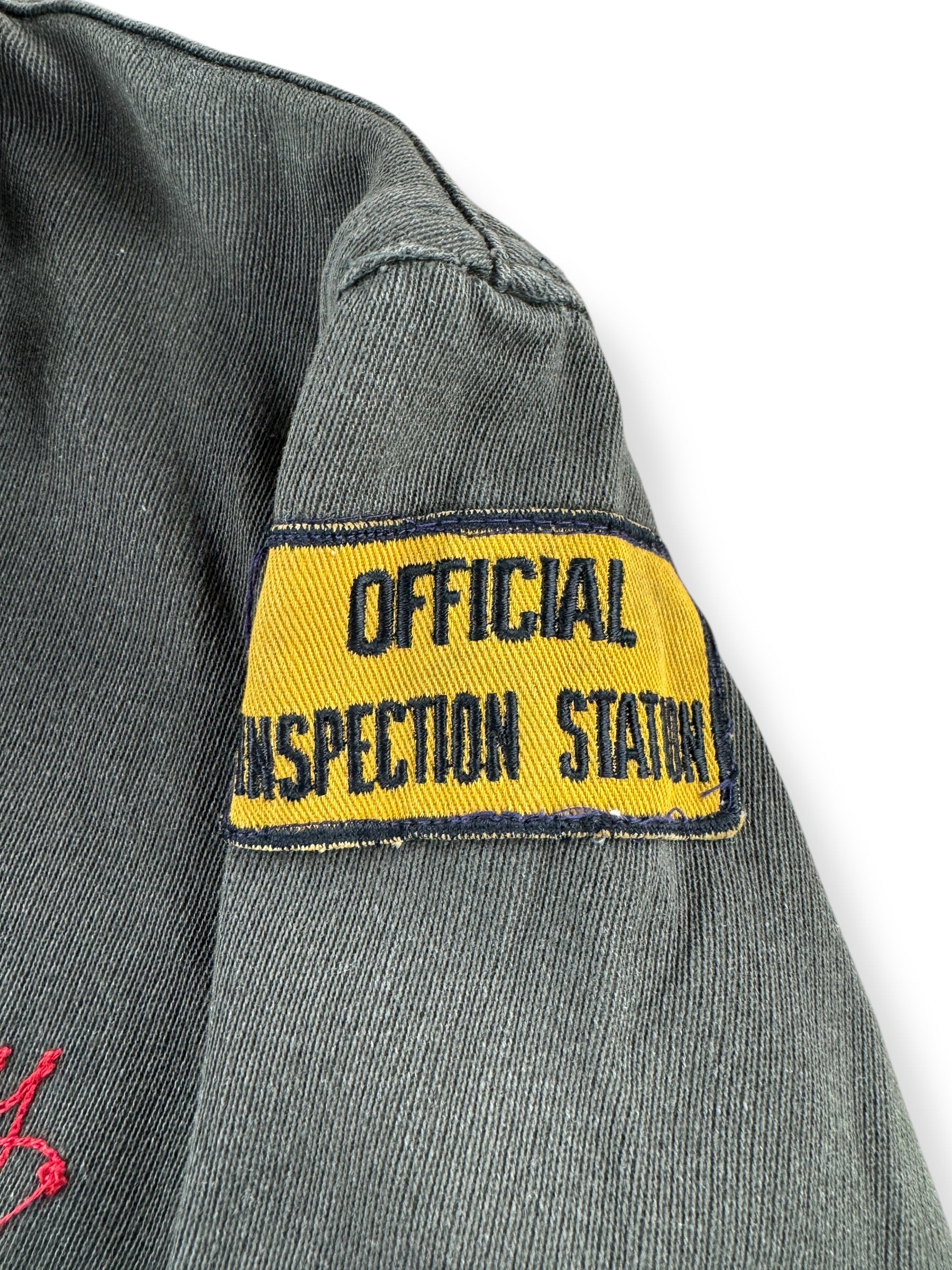 Patch on Vintage Shell Service Station Jacket SZ 38
