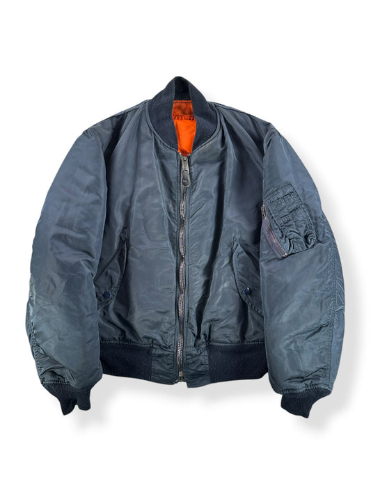Front of Vintage Military MA-1 Bomber Jacket SZ M - AS IS