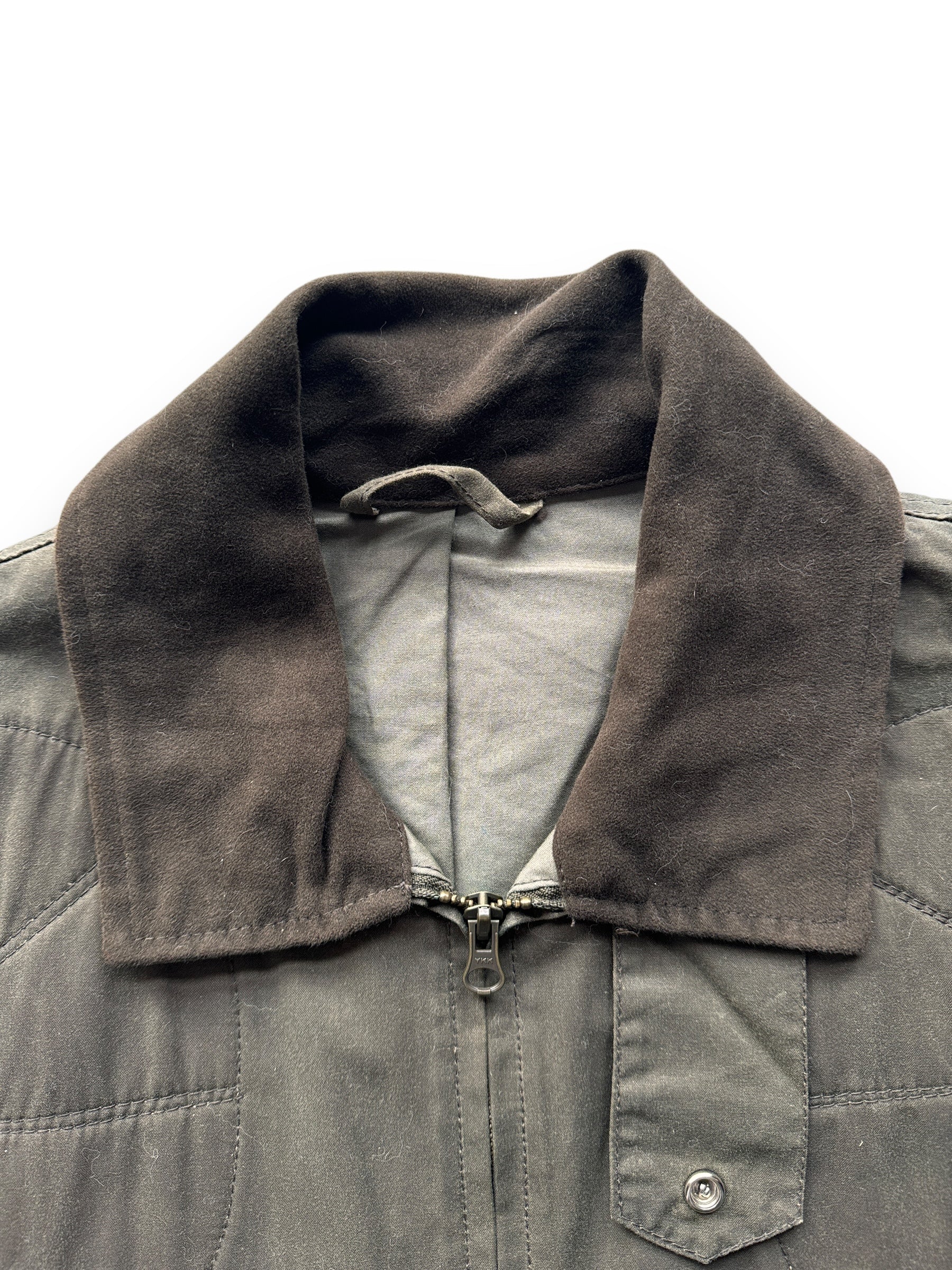 Collar on Filson Oil Finish Cover Cloth Shooting Jacket SZ S