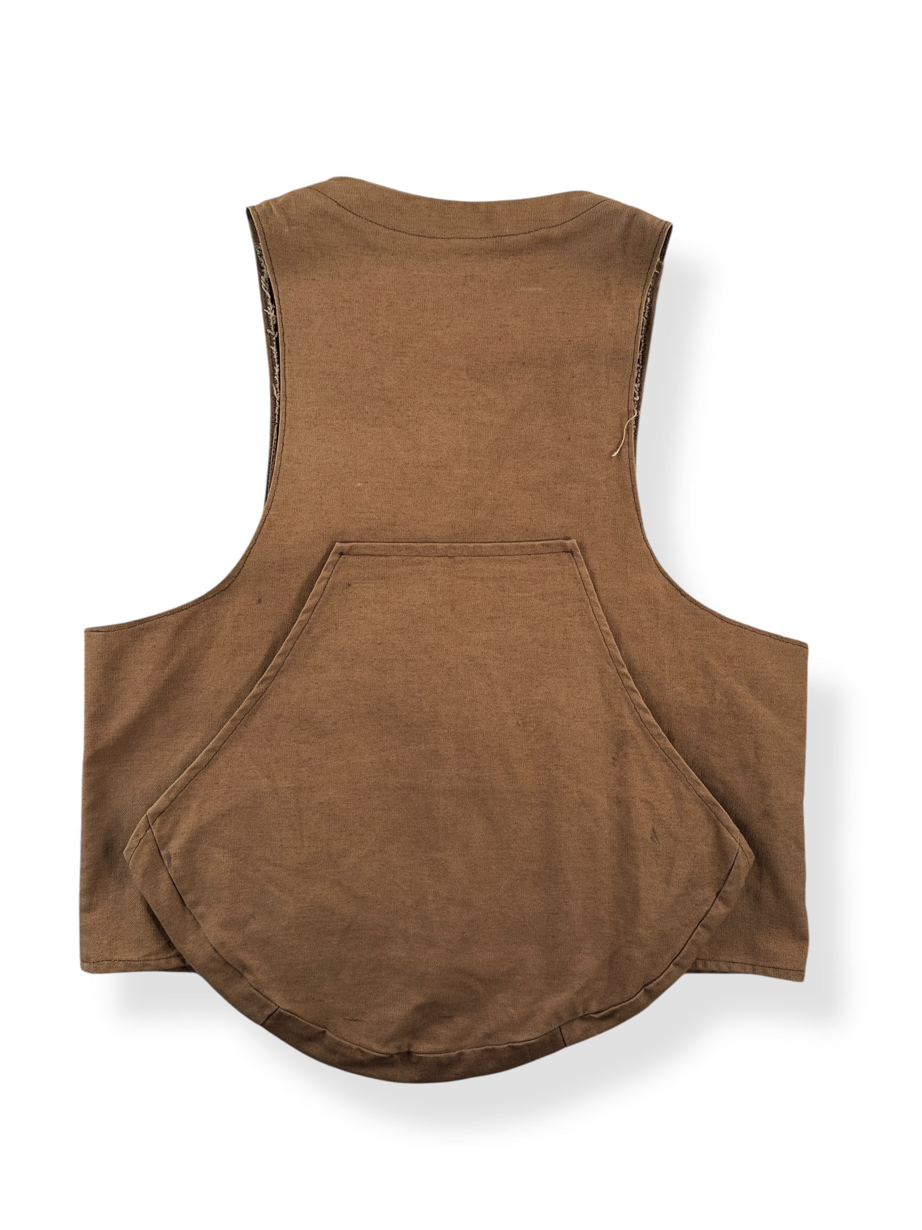 Back of Vintage Hunting Vest w/ Mickey Patch SZ M