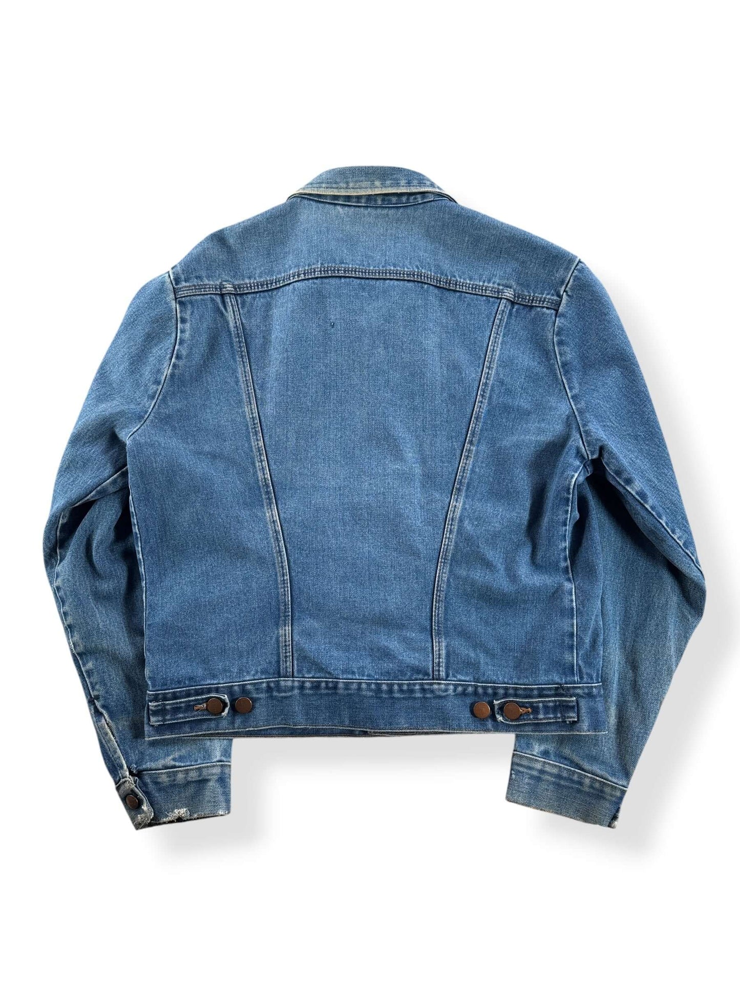 Back of Vintage Wrangler No-Fault Denim Jacket SZ 42