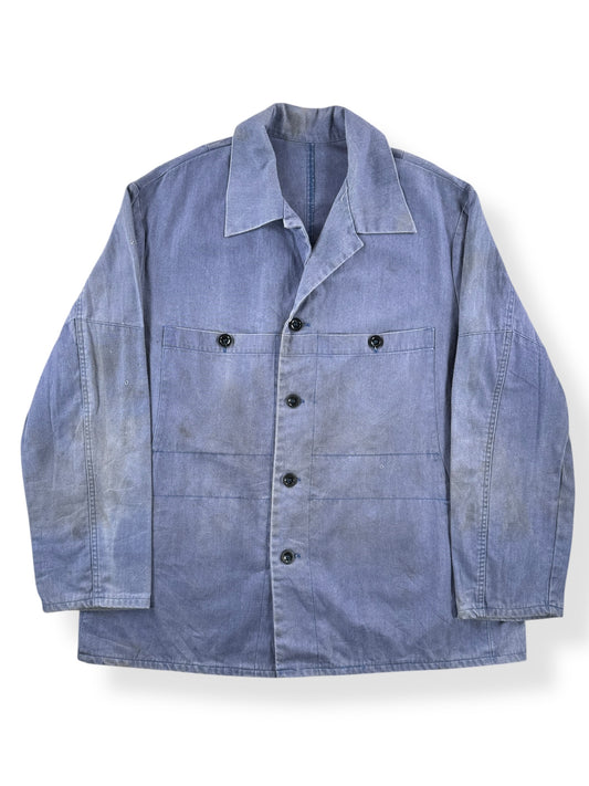Front of Vintage French Chore Coat W/ Neat Pockets SZ XL