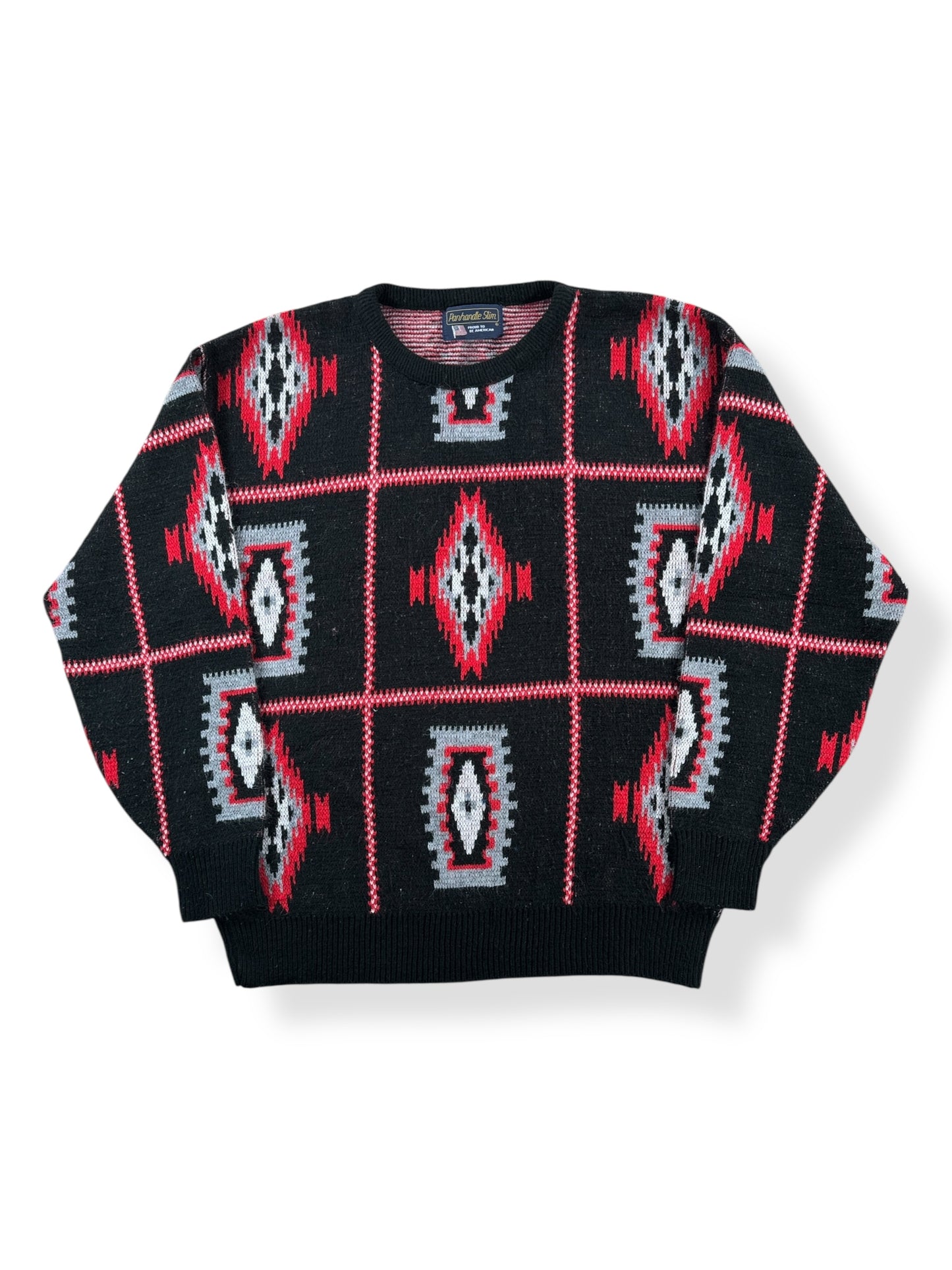 Front of Vintage Panhandle Slim Acrylic Sweater SZ M