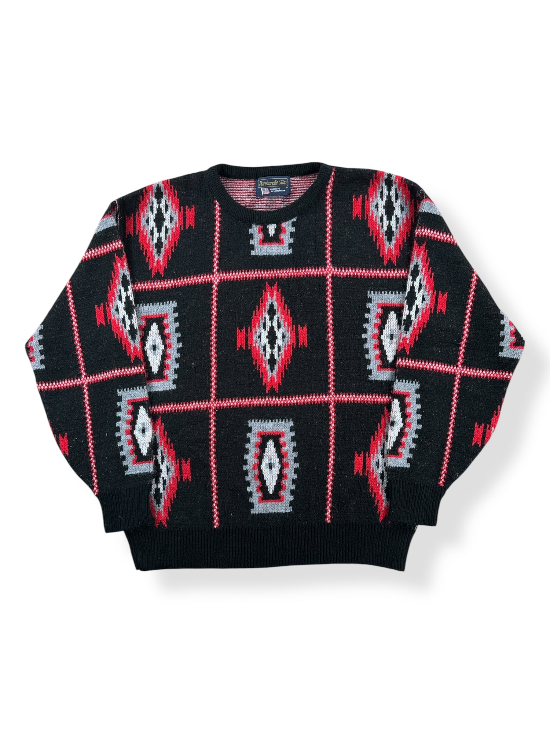 Front of Vintage Panhandle Slim Acrylic Sweater SZ M