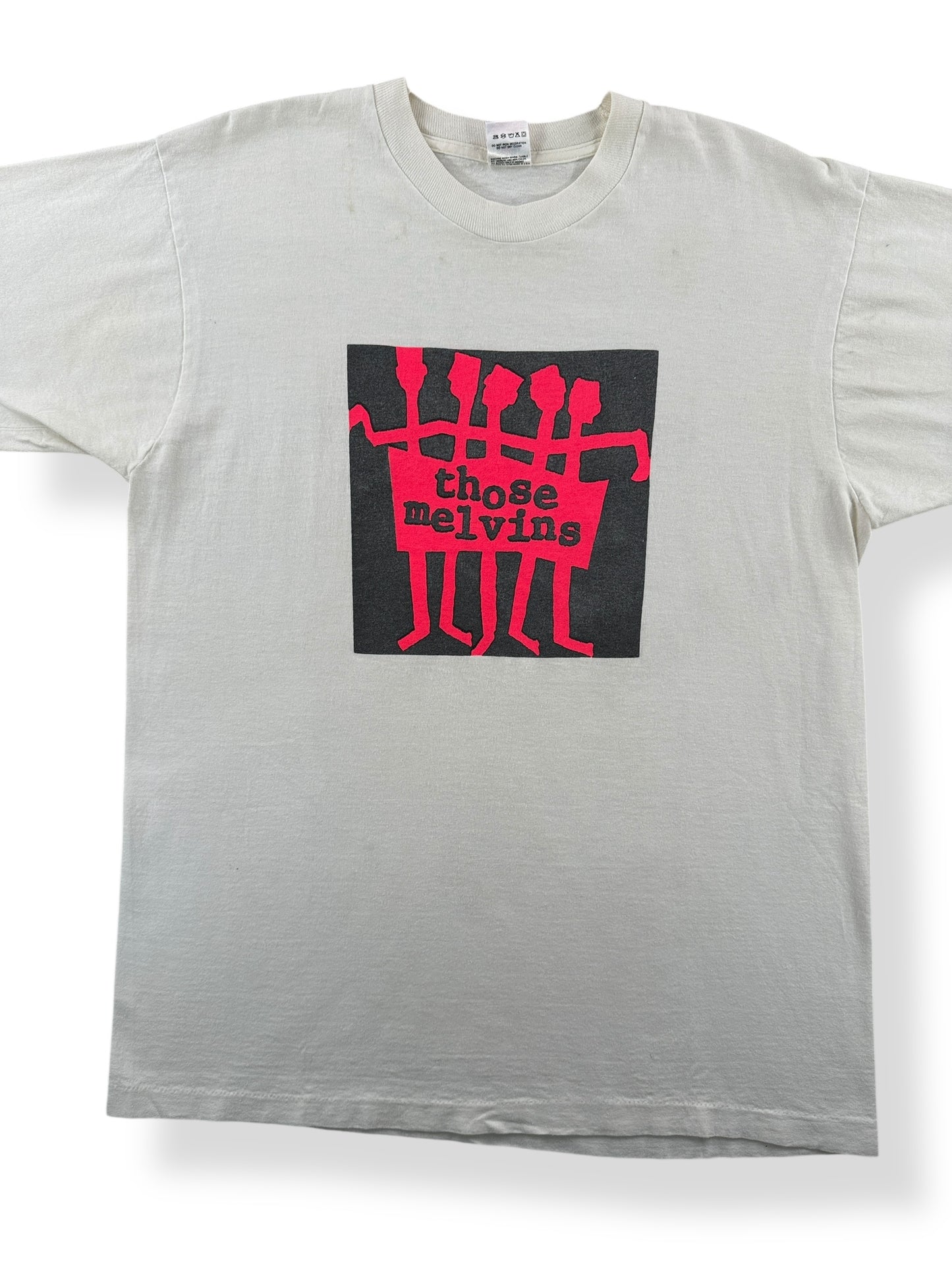 Front Close Up of Vintage Those Melvins Band Tee SZ L