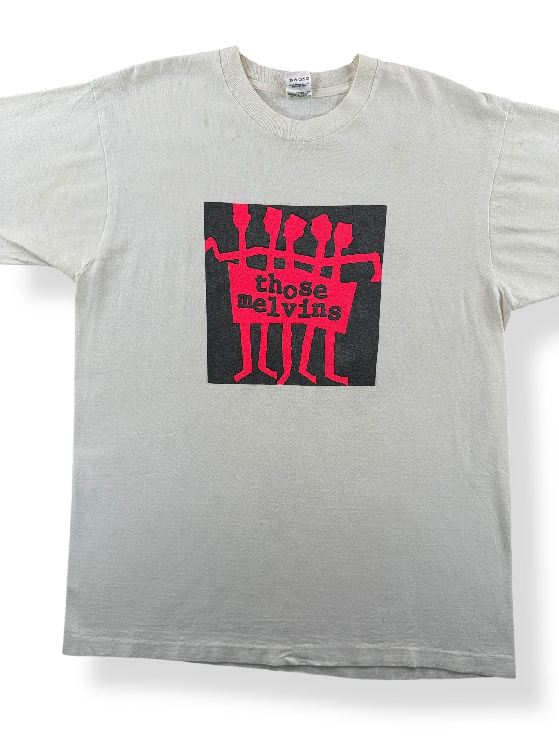 Front Close Up of Vintage Those Melvins Band Tee SZ L