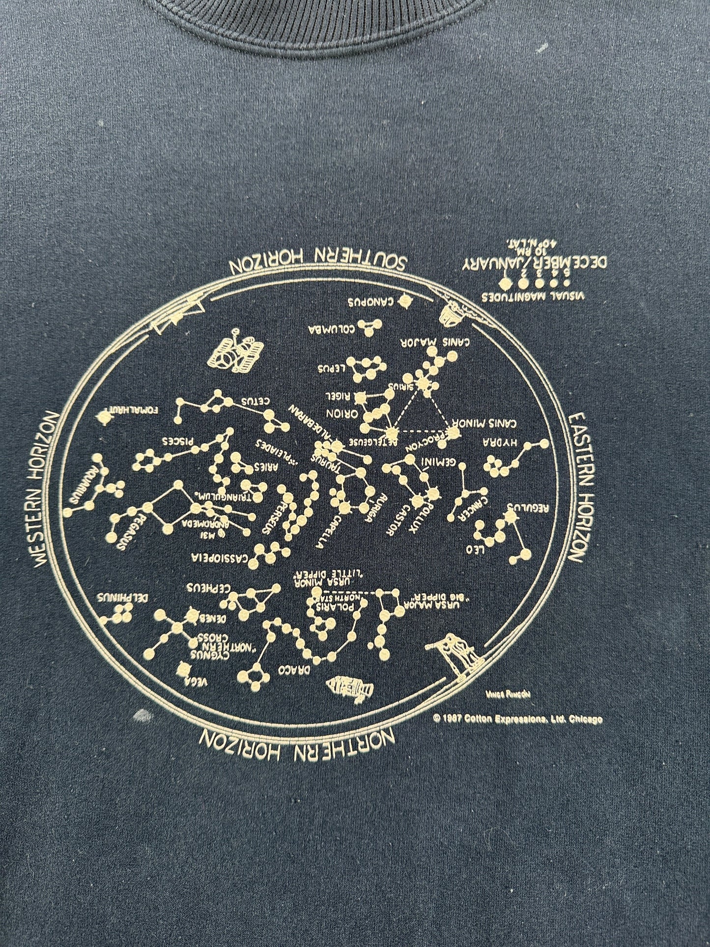 Vintage Star Constellation Crewneck SZ L