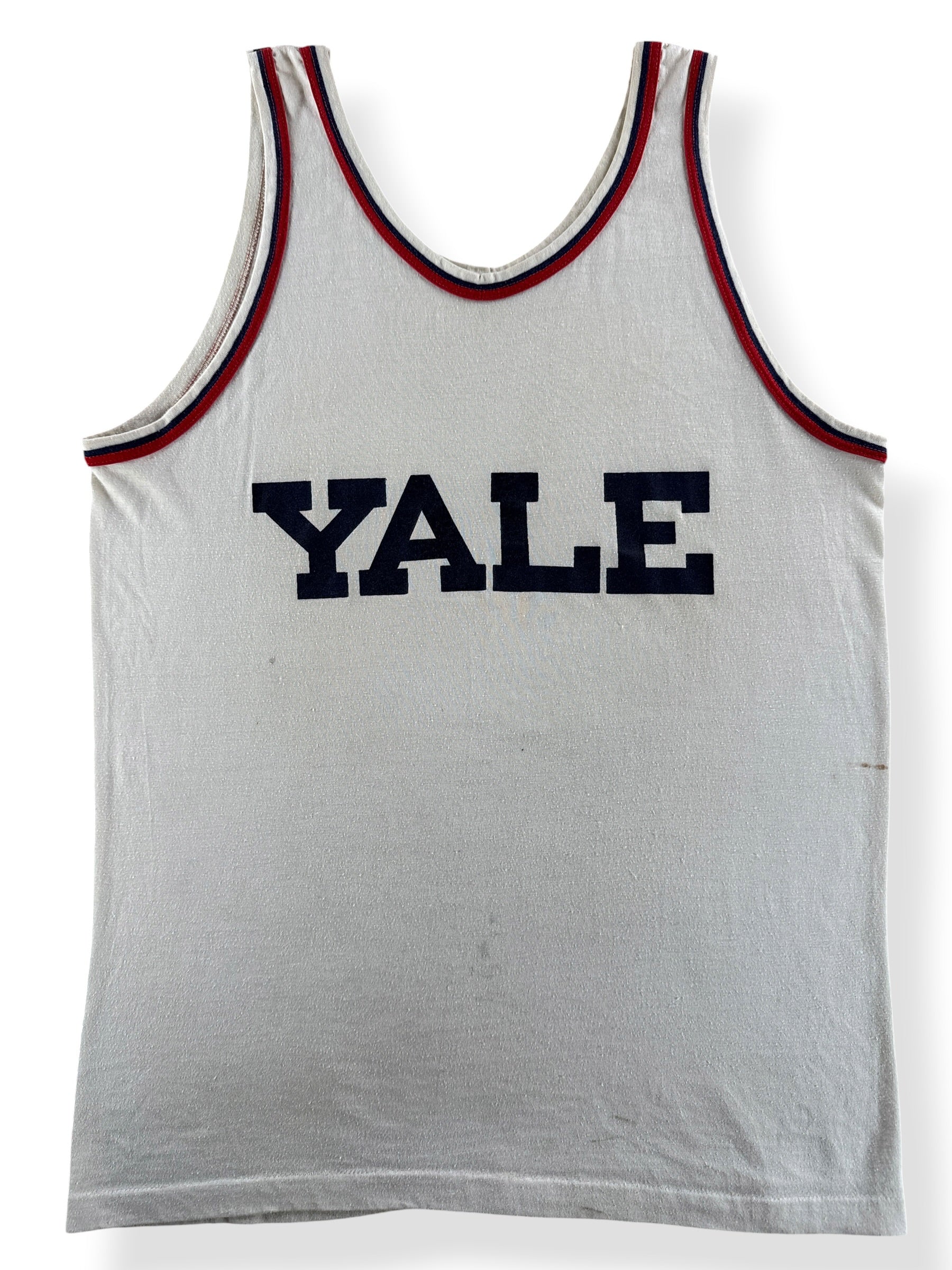 Close-up of Vintage Yale Tank Top SZ S