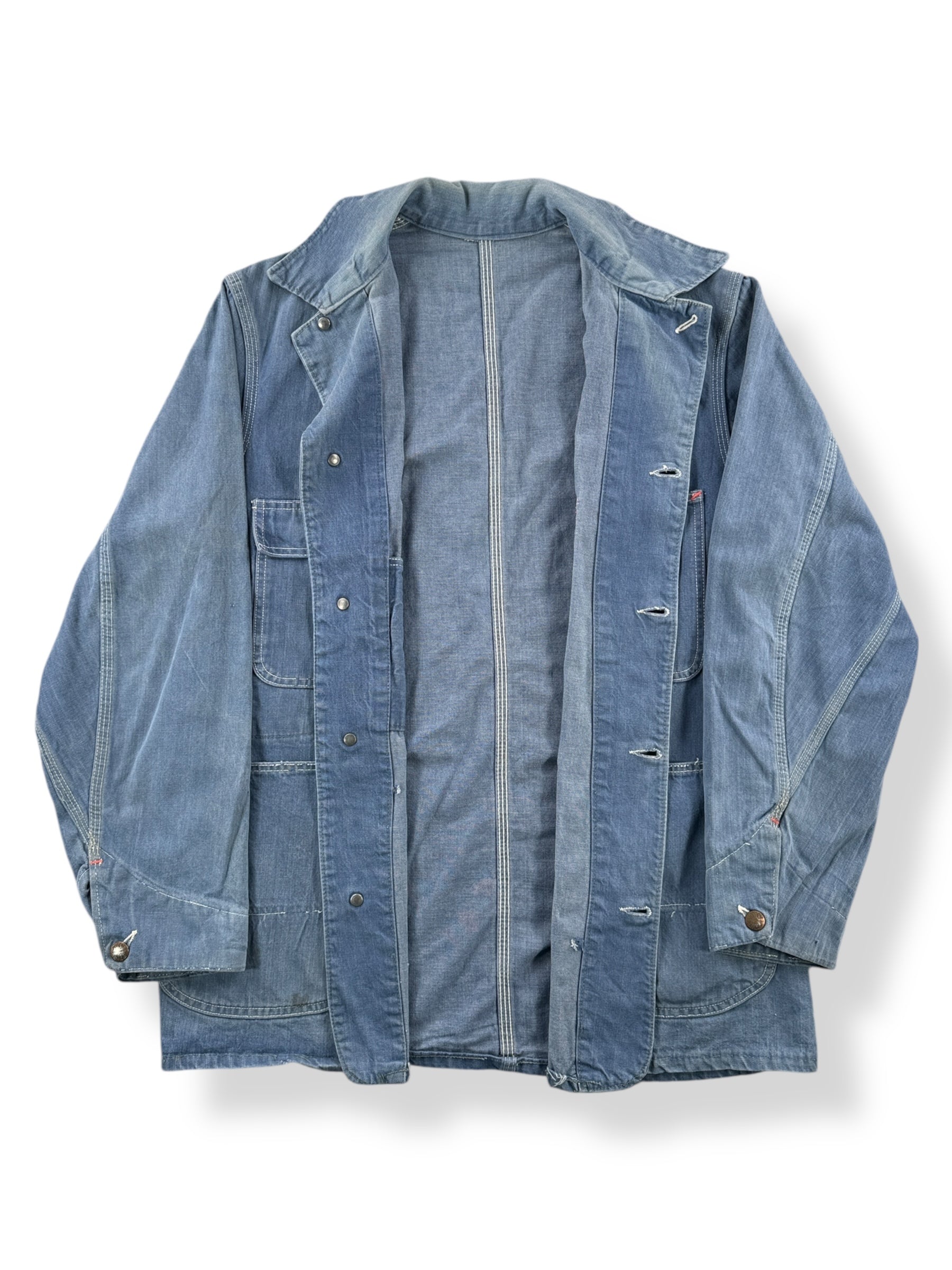 Inside of Vintage Montgomery Ward Powr House Chore Coat SZ L