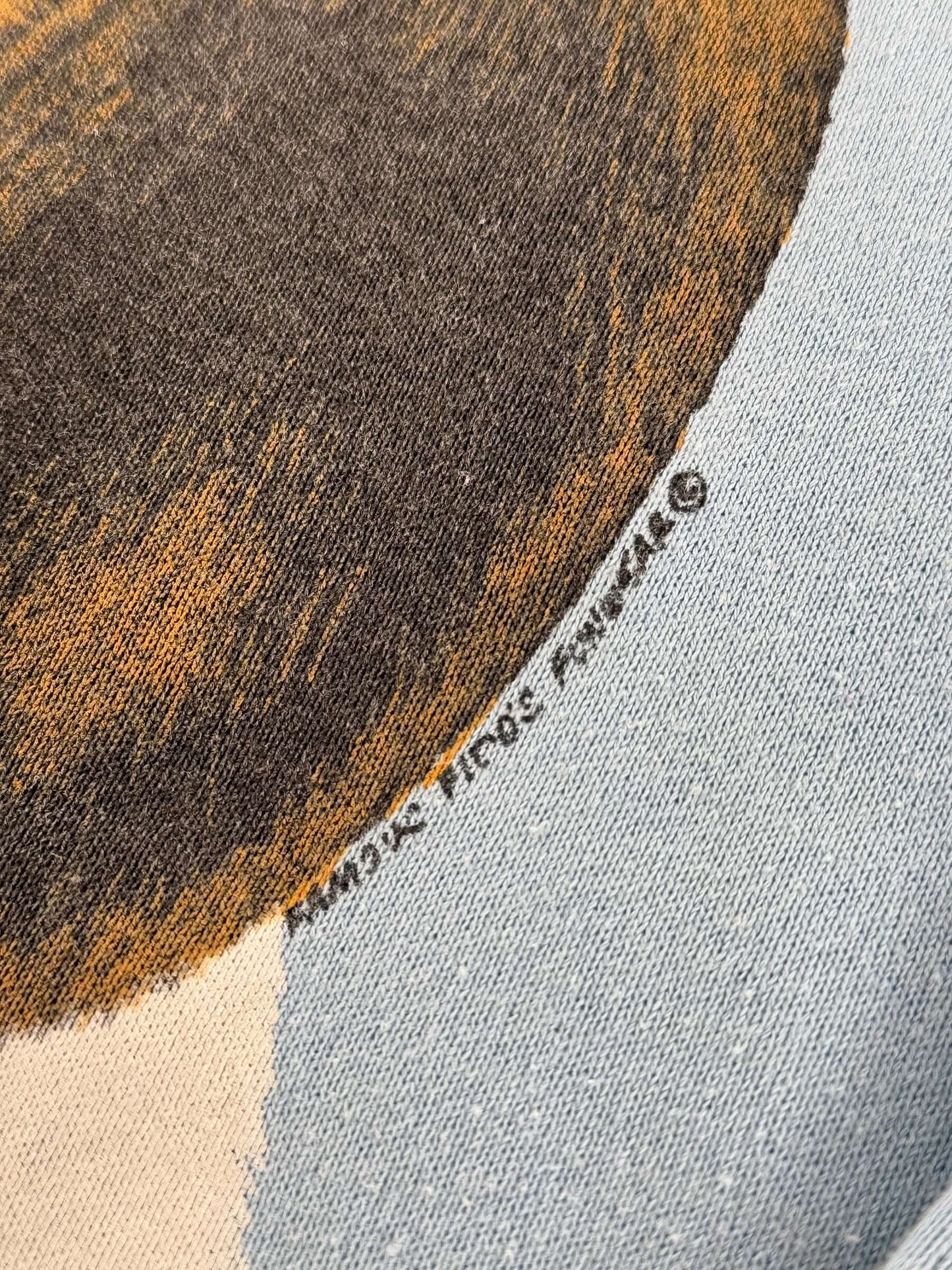 Artist signature on Vintage 1980s Beagle Crewneck SZ S