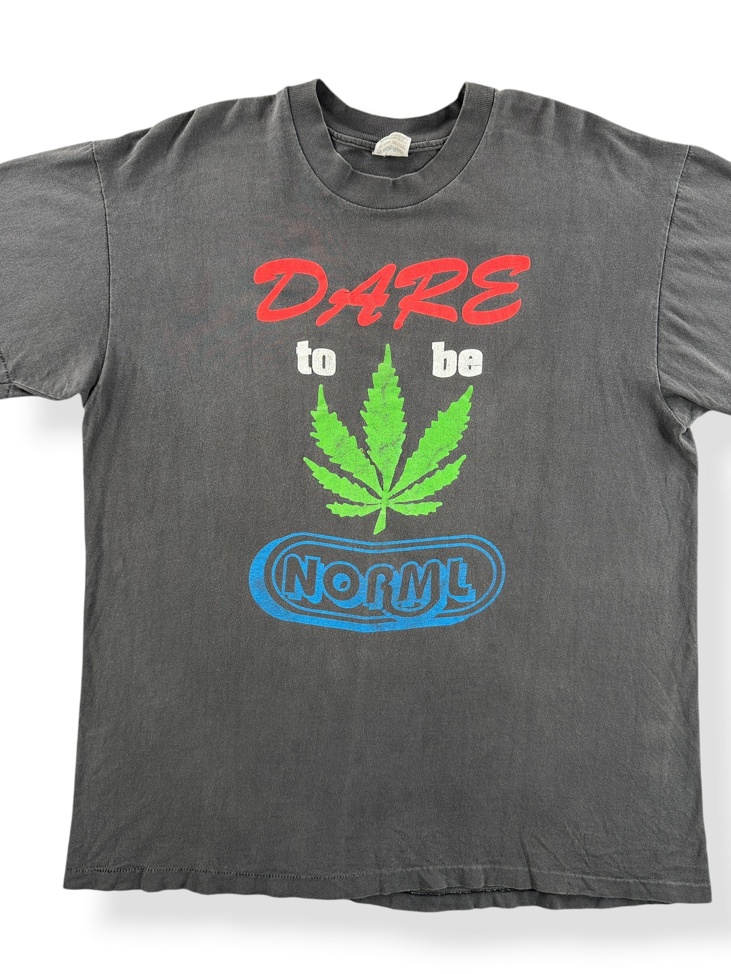 Vintage DARE to be Norml Weed Tee SZ XL (Fits L)