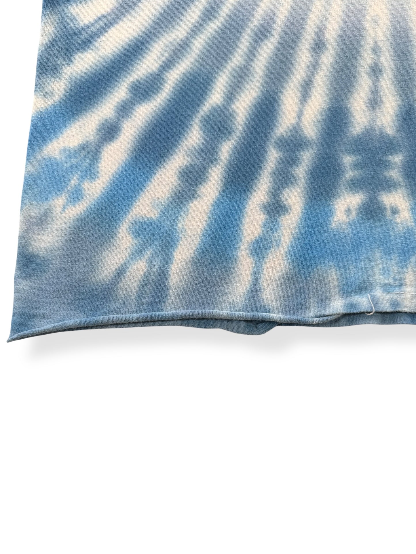 Undone Hem on Vintage 2000 Neil Young Music in Head Tour Tie Dye Tee SZ L (Fits M)